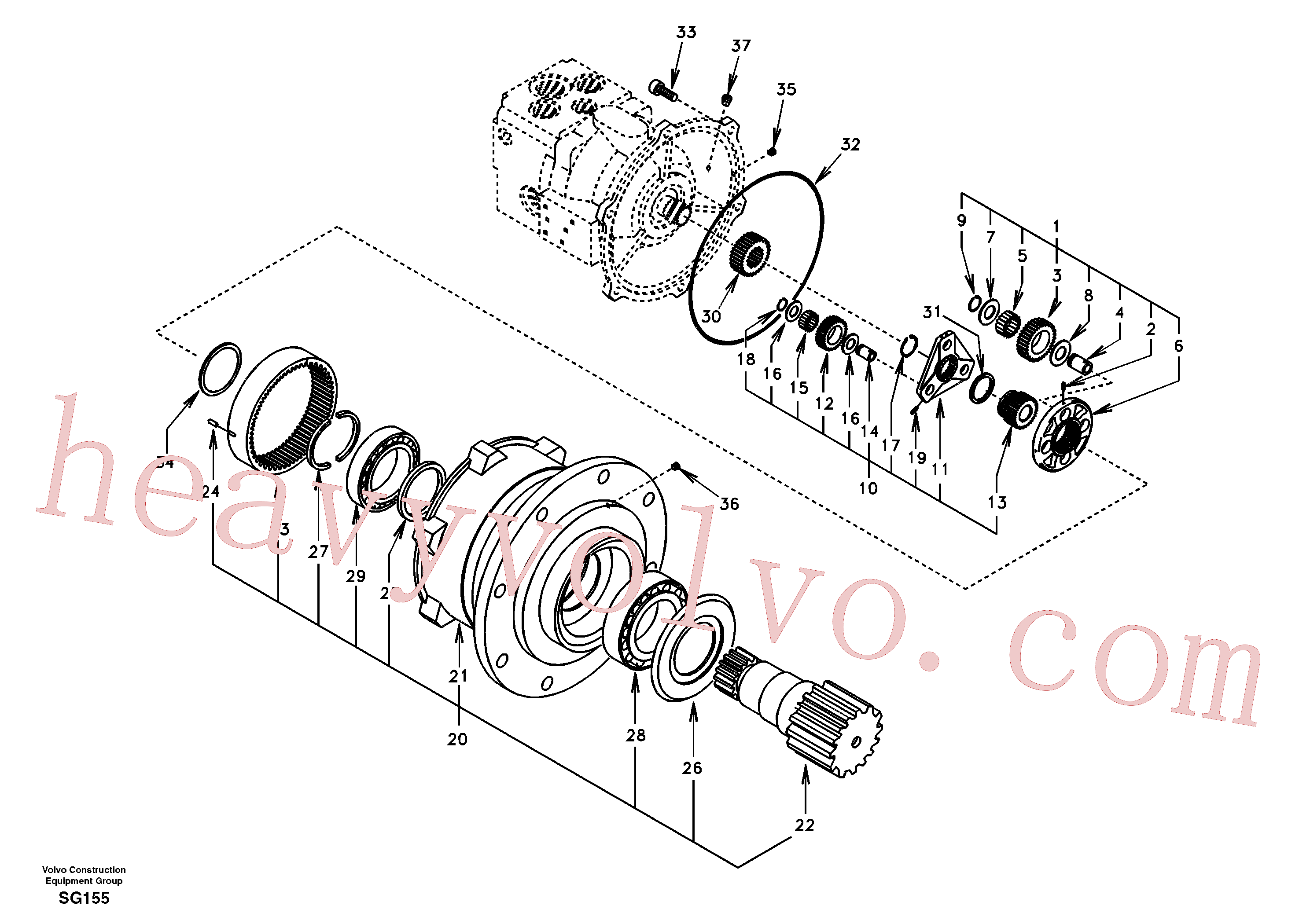 SA8230-32040 Screw for Volvo Excavator spare