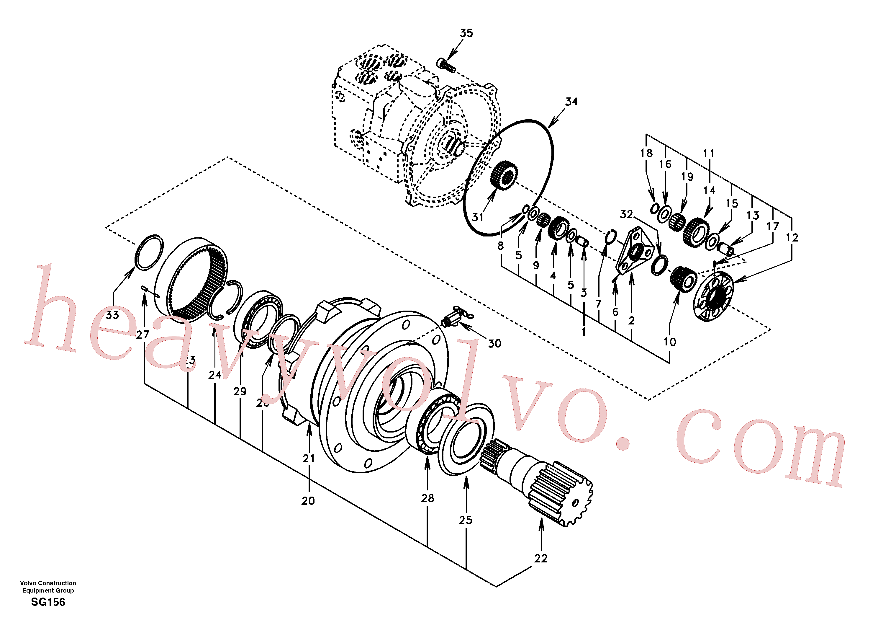 SA8230-32040 Screw for Volvo Excavator spare
