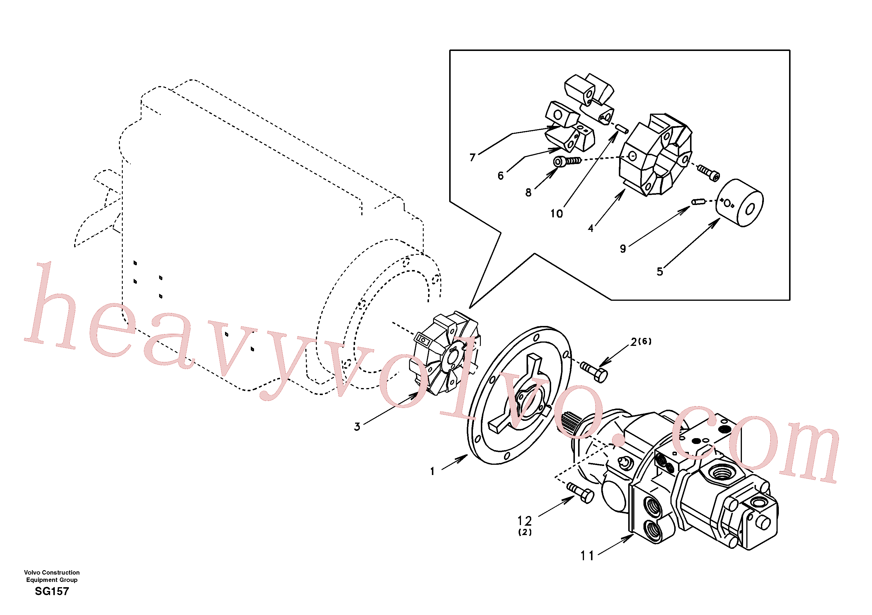 VOE978797 Allen Hd Screw for Volvo Excavator spare