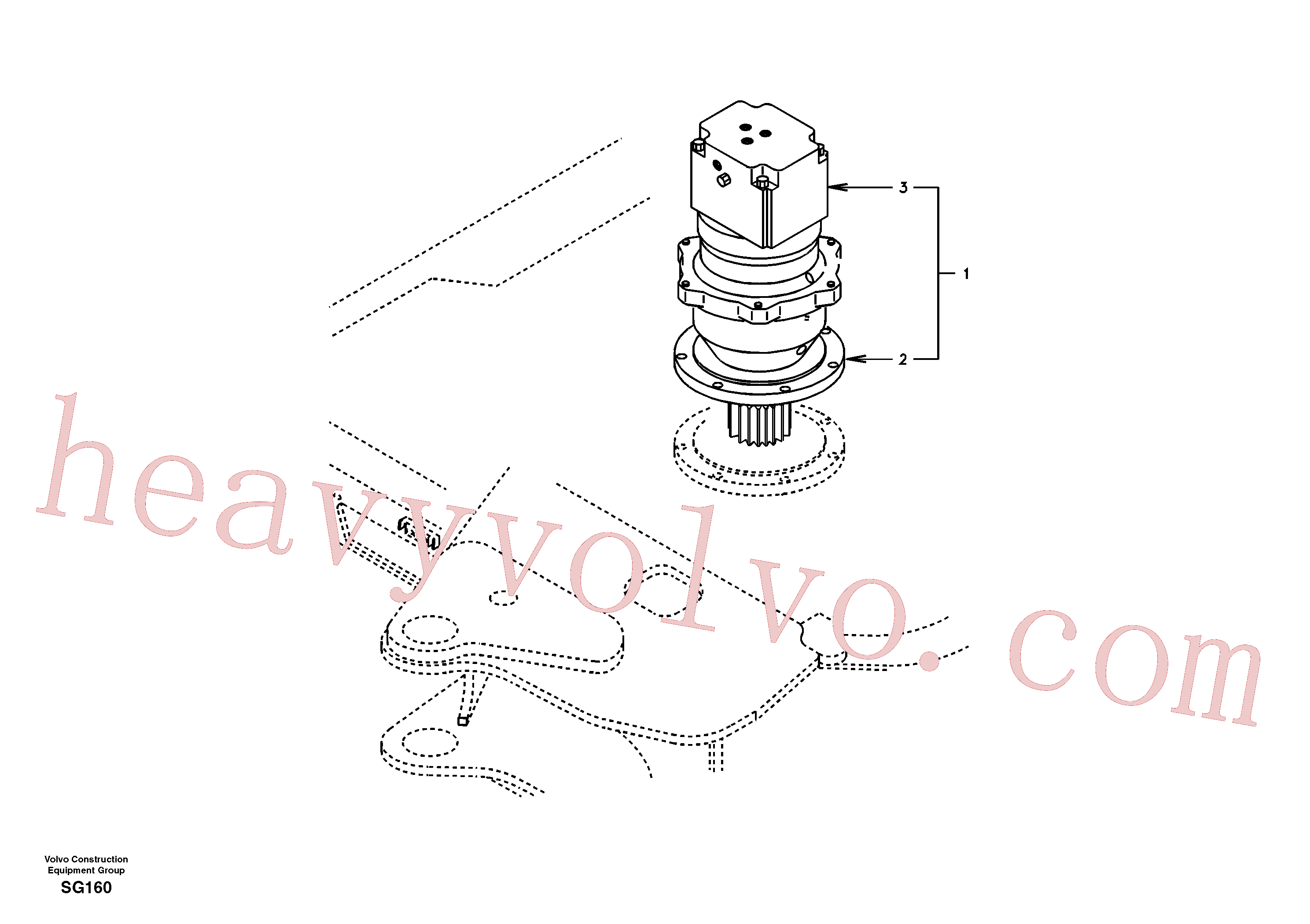 SA1155-30090 Drive Unit for Volvo Excavator Parts