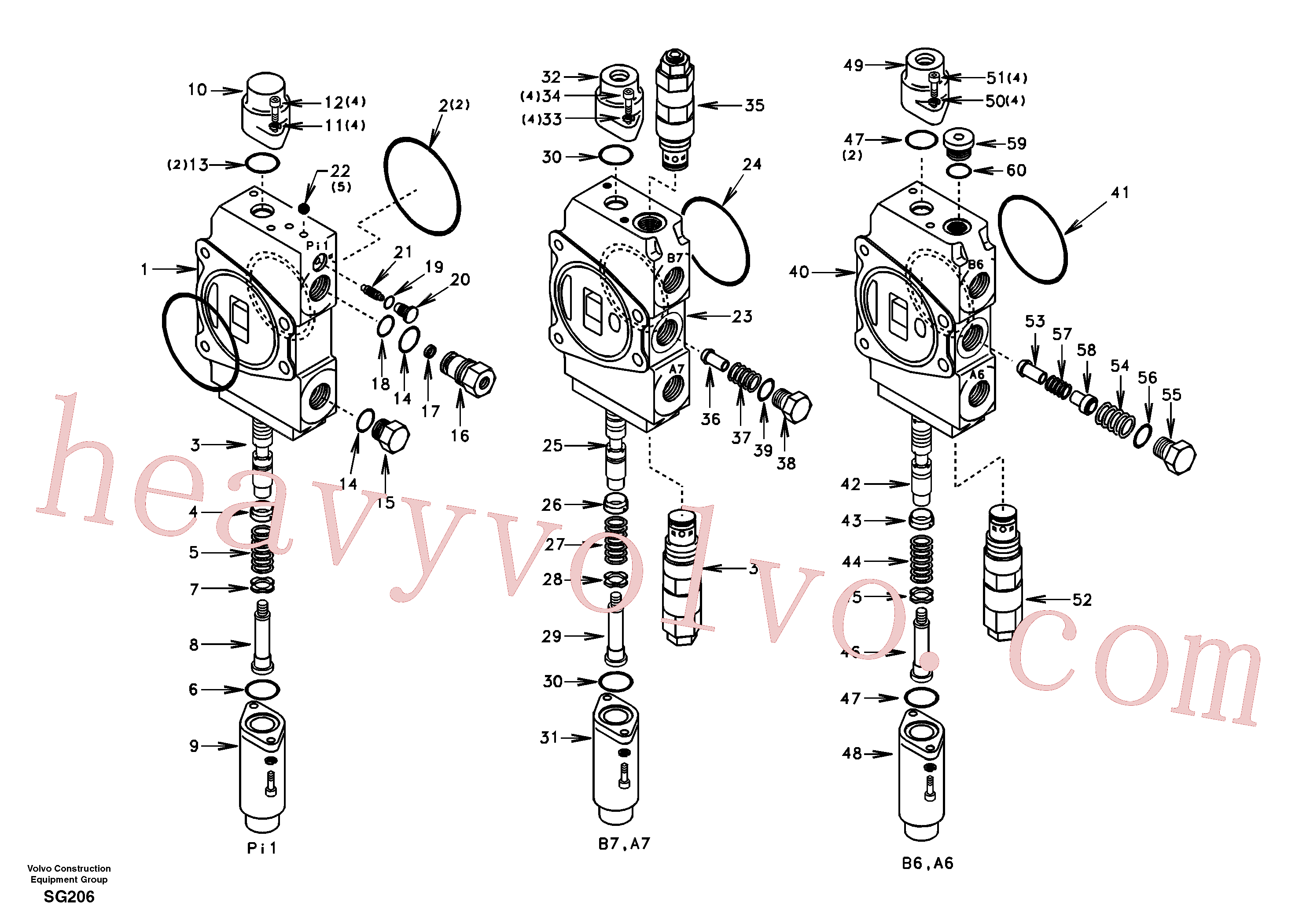 China Made SA7253-03041 Washer parts for Volvo Excavator