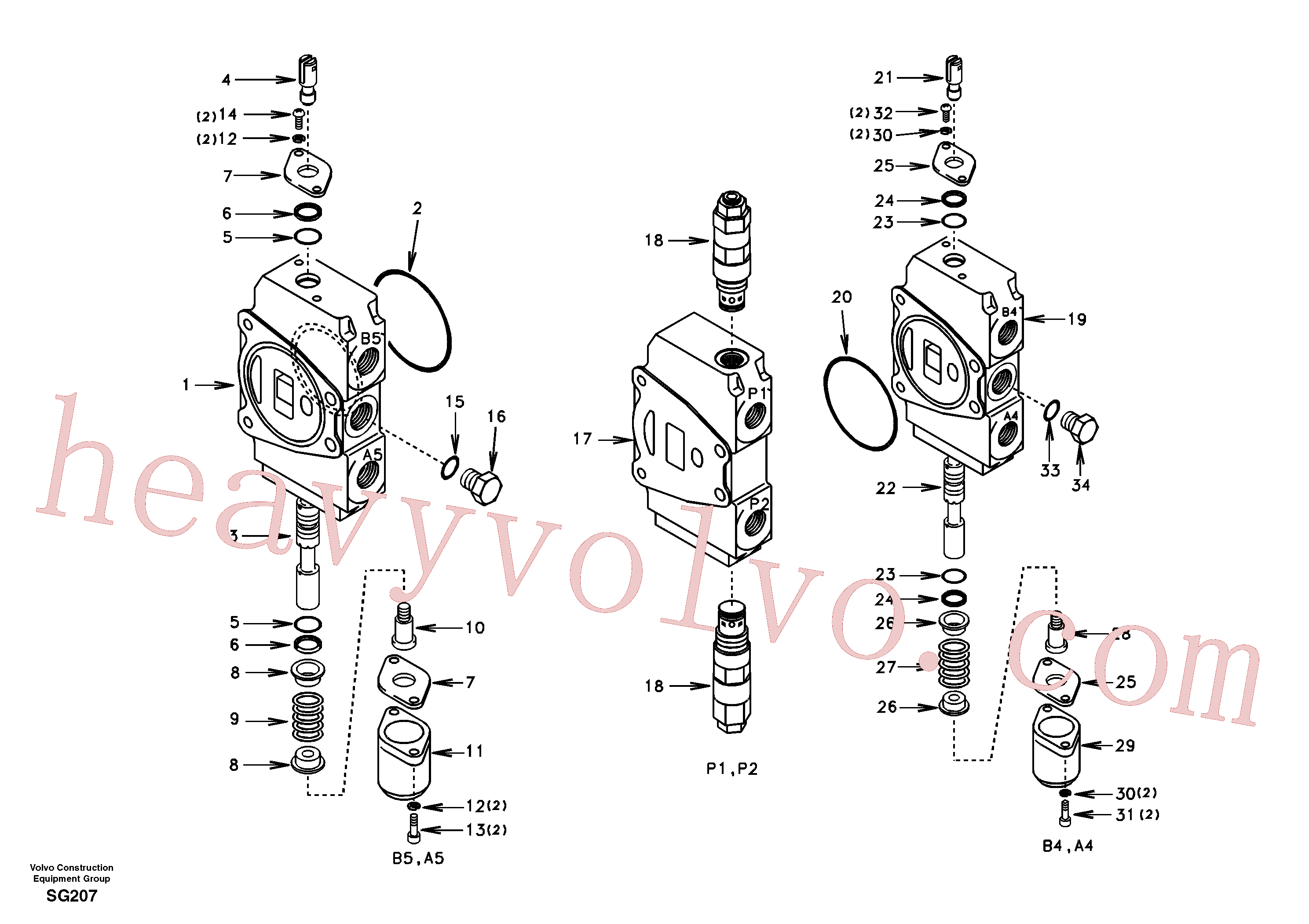 Wholesale SA7251-20662 Body for Volvo Excavator
