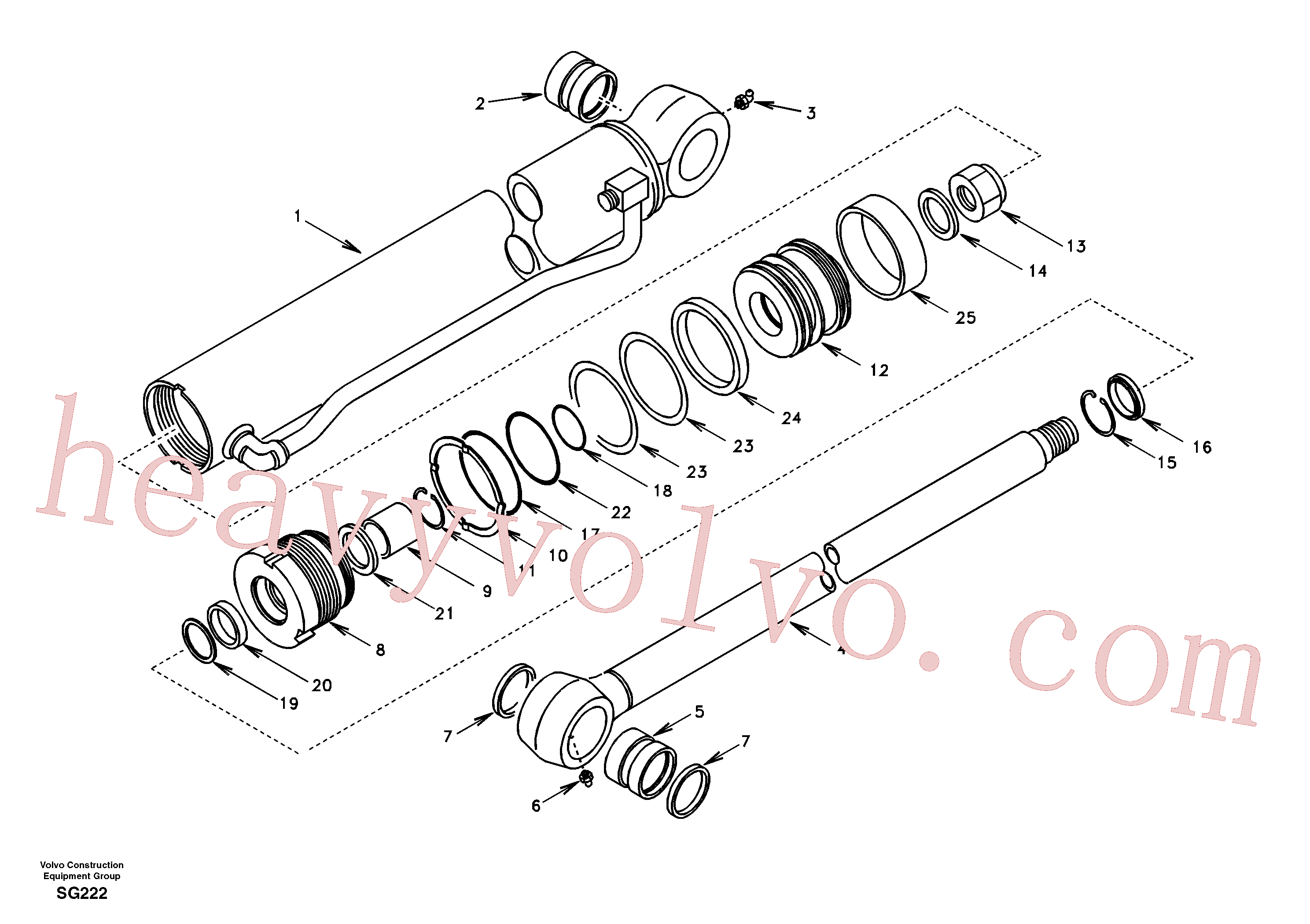 SA8148-14031 Sealing kit for Volvo Excavator spare