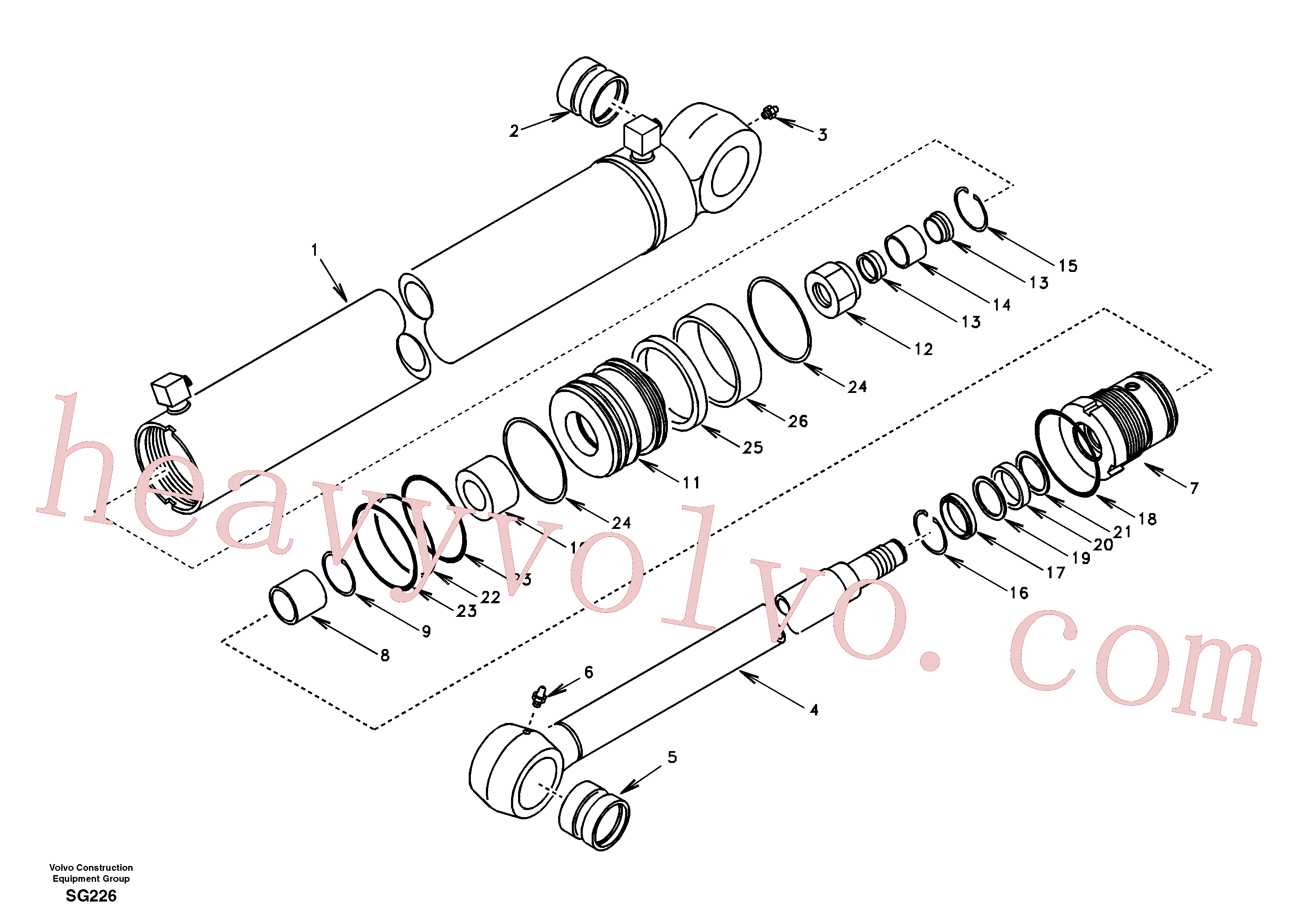 VOE14501085 Pipe for Volvo Excavator spare