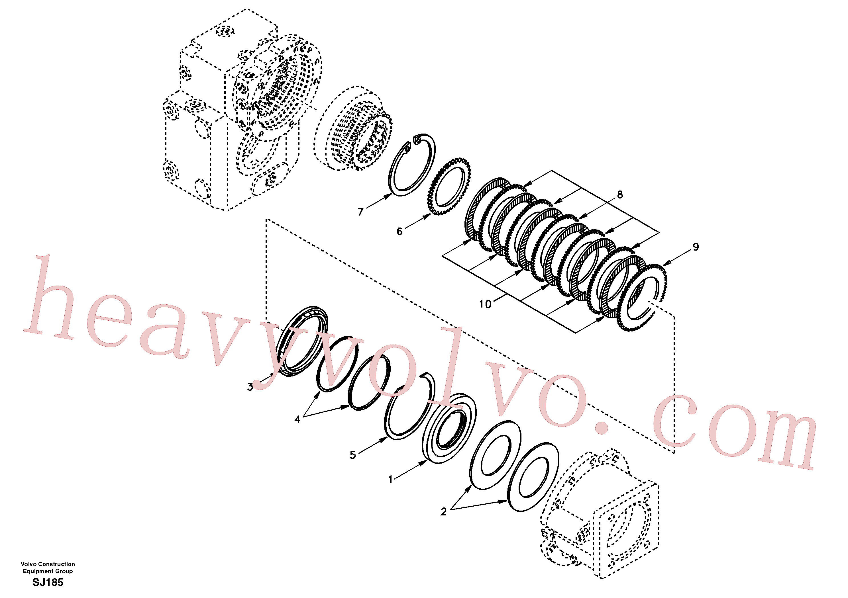 Volvo excavator part SA8220-11840 Disc for sale