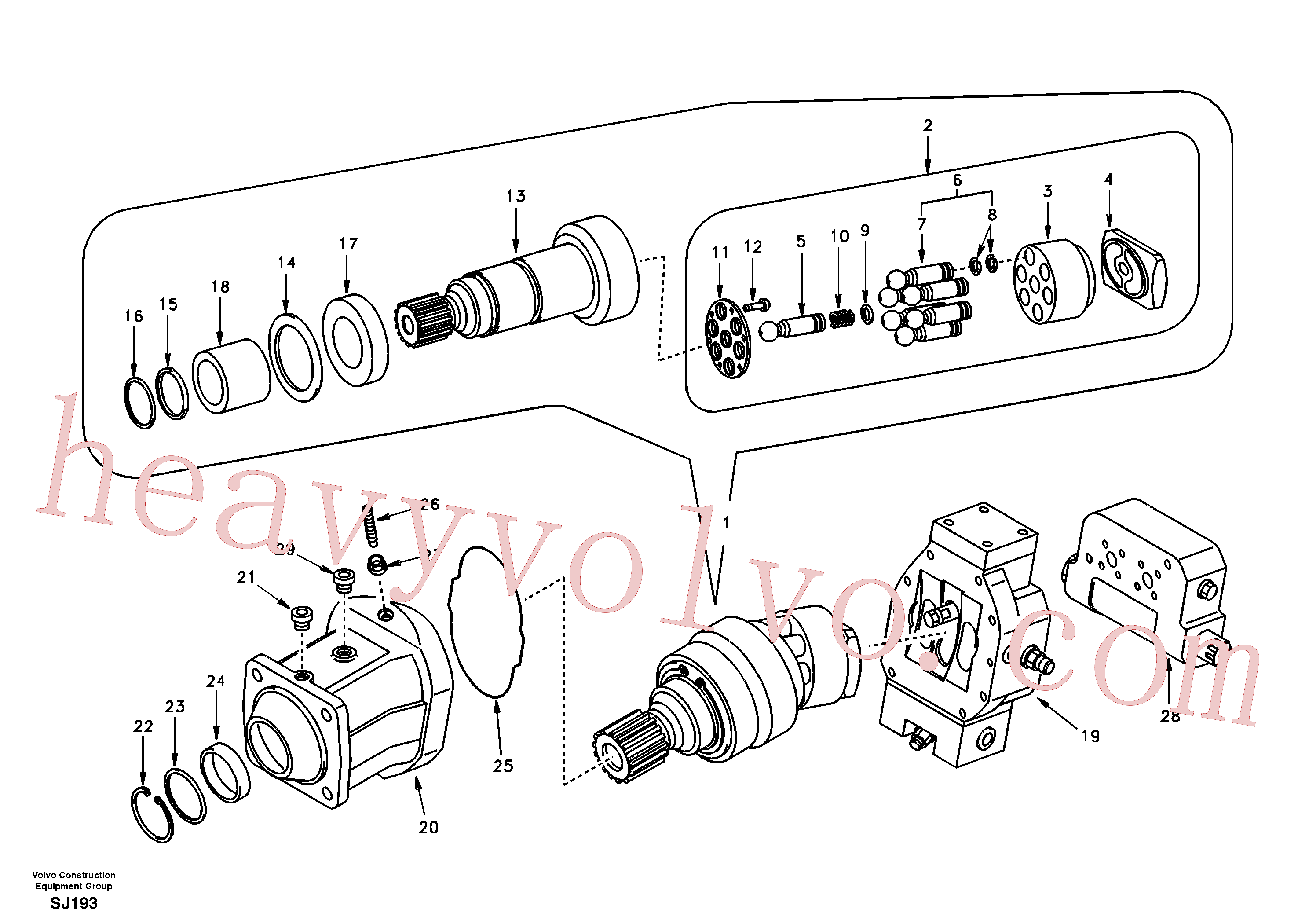 SA8230-29180 Retaining ring for Volvo Excavator Parts