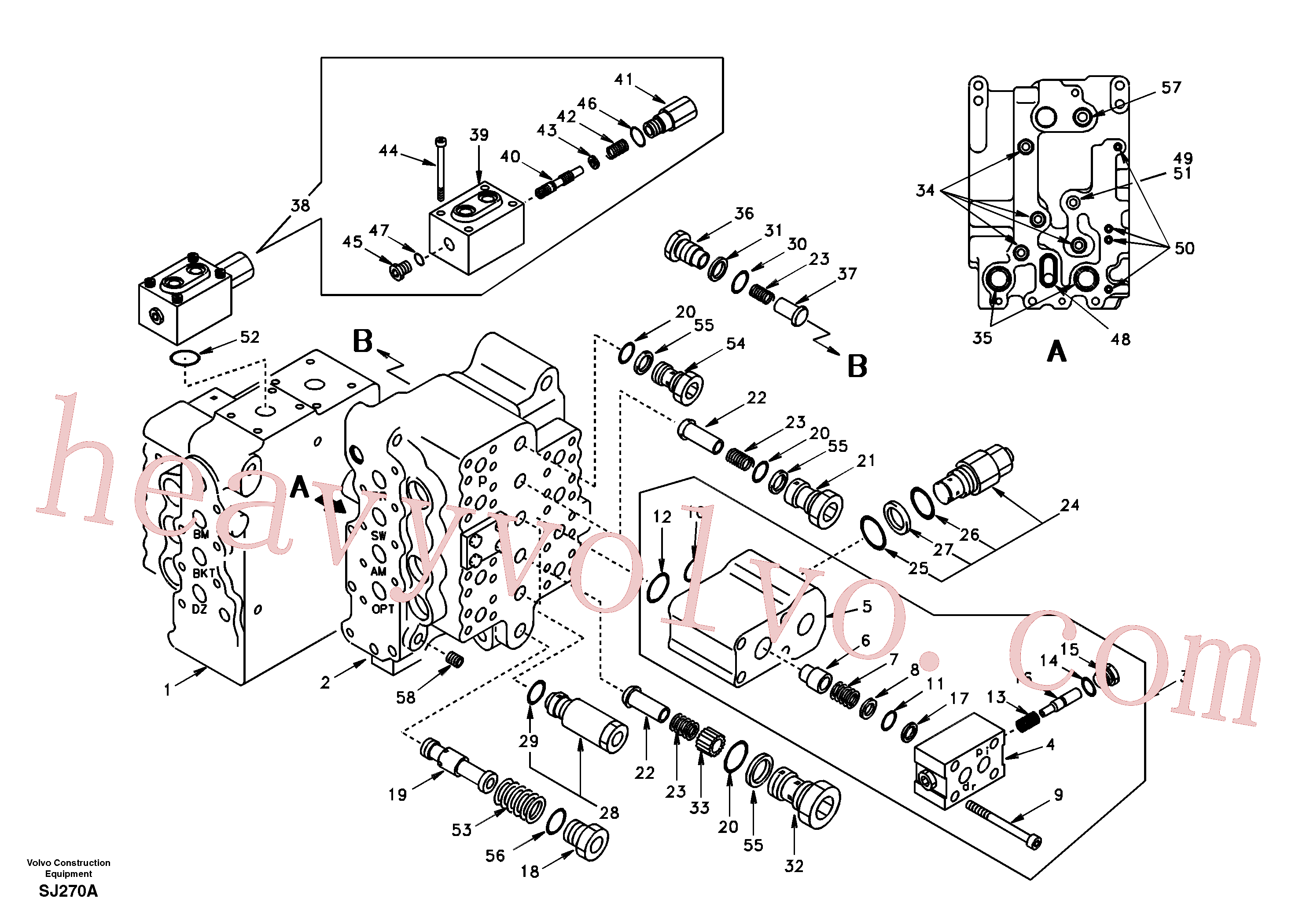 SA7273-10680 Clamping plate for Volvo Excavator Parts