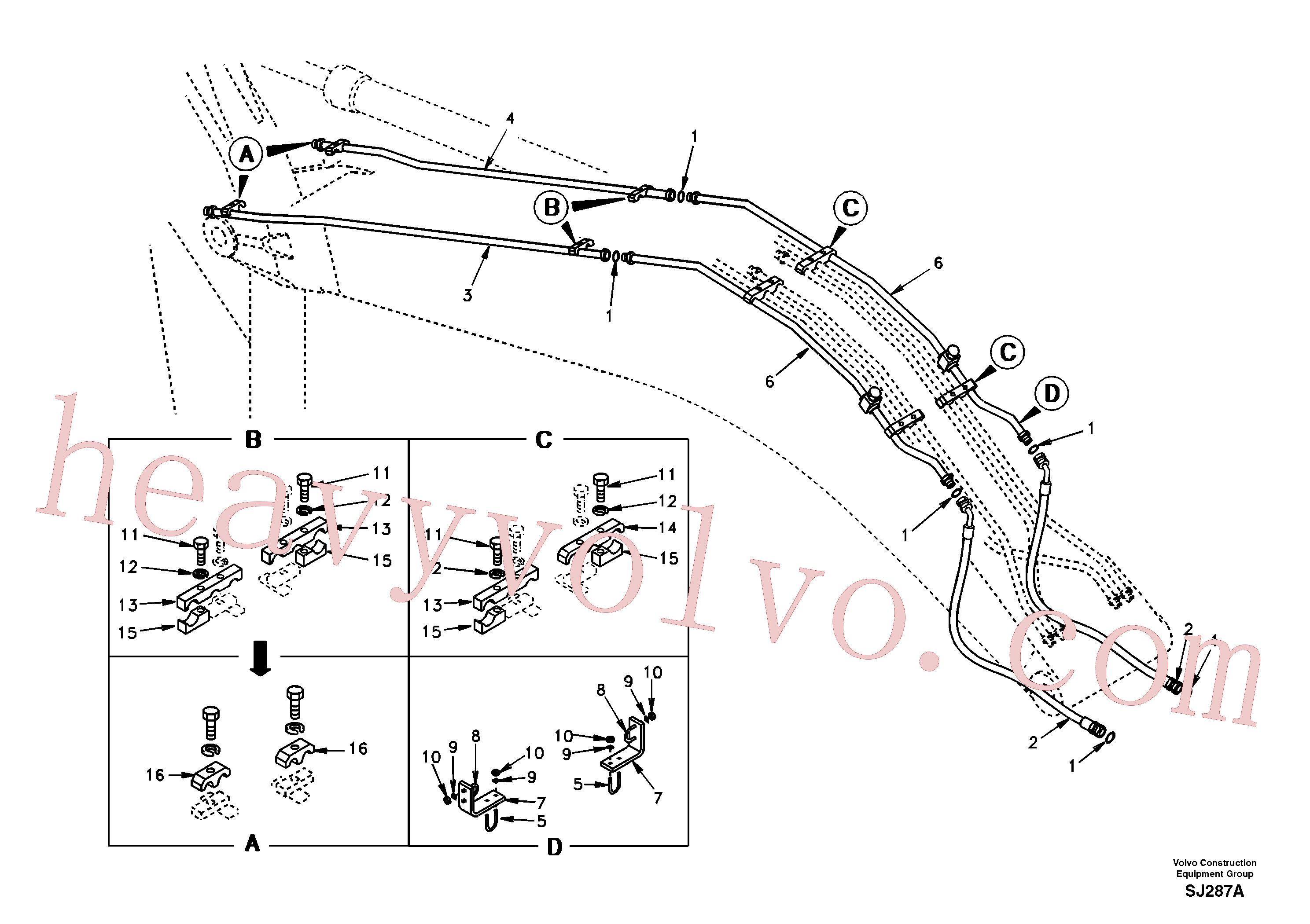 SA9391-10342 U-bolt for Volvo Excavator Parts