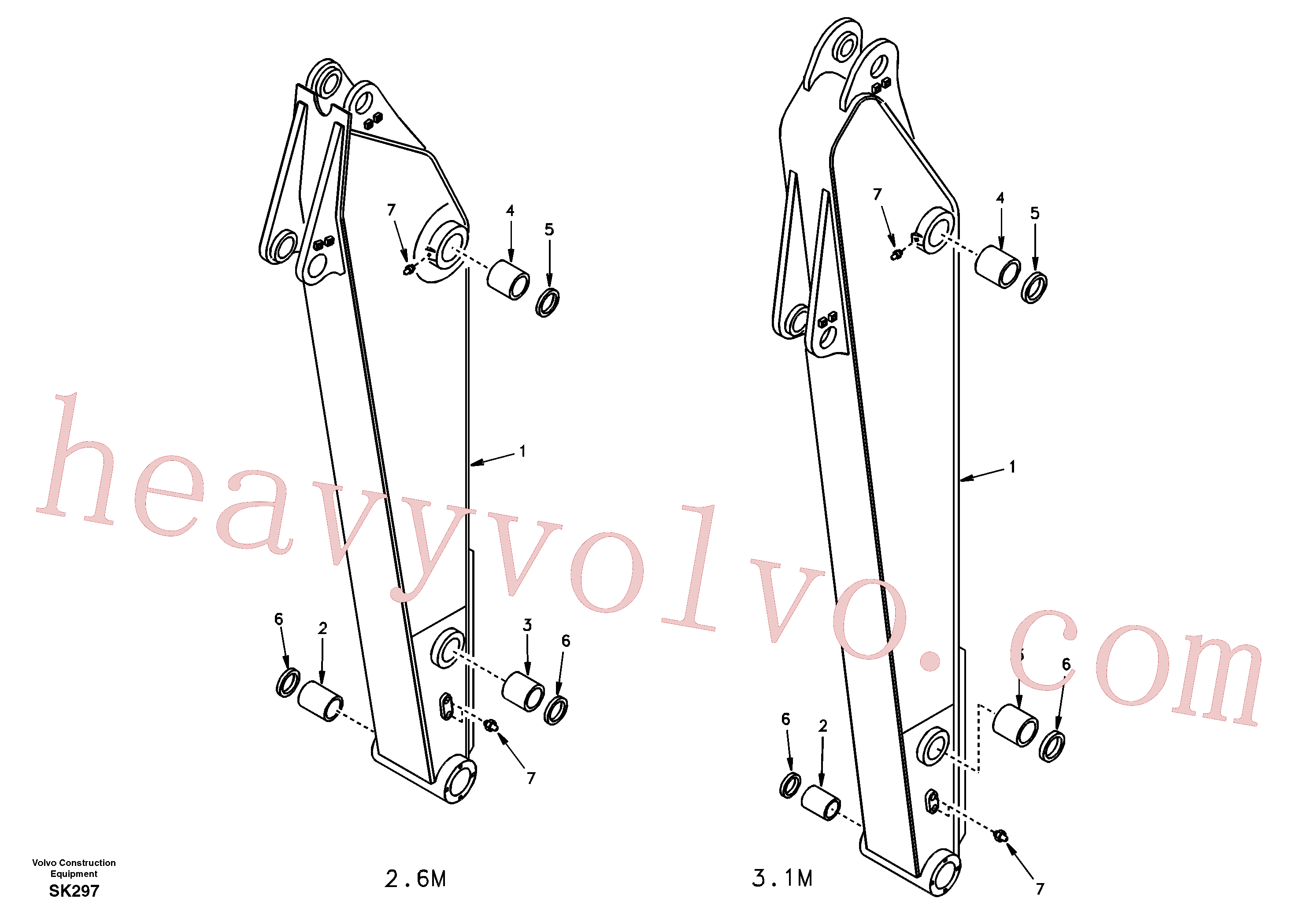 SA1172-00111 Bushing for Volvo Excavator spare