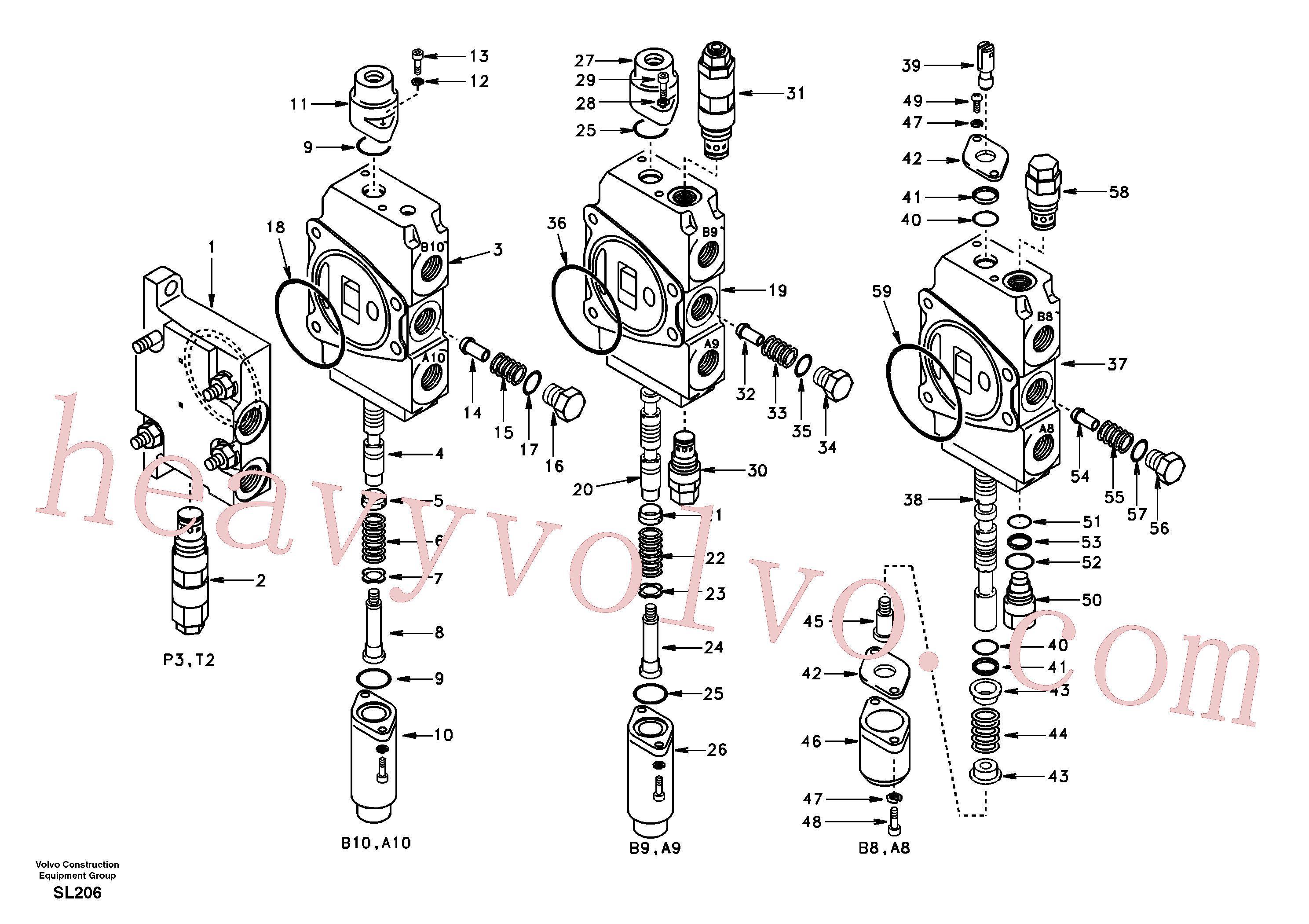 VOE14505436 Relief valve for Volvo Excavator Parts