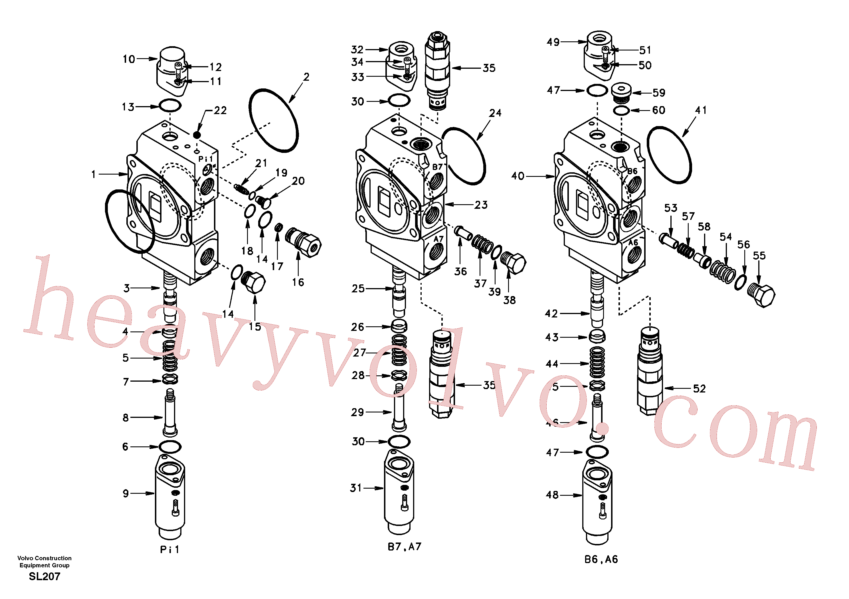 China Made SA7253-03041 Washer parts for Volvo Excavator