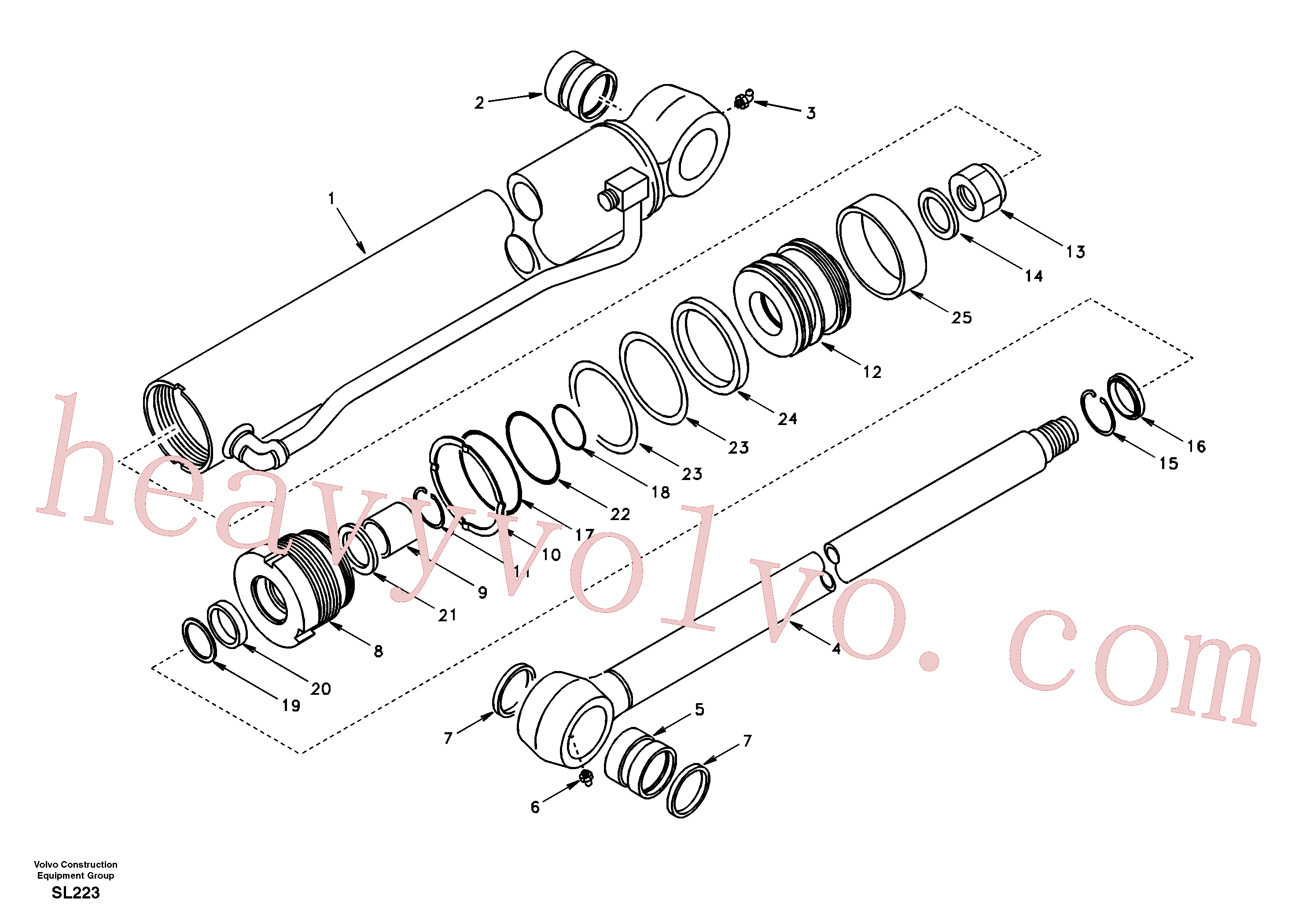 SA8148-14031 Sealing kit for Volvo Excavator spare