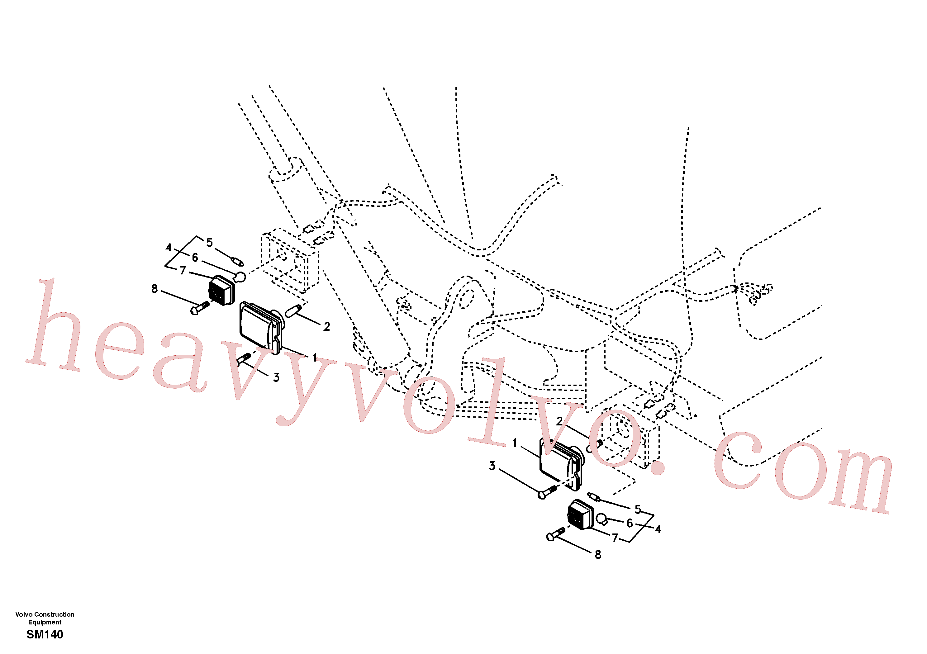China Made SA9021-10403 Cross recessed screw parts for Volvo Excavator