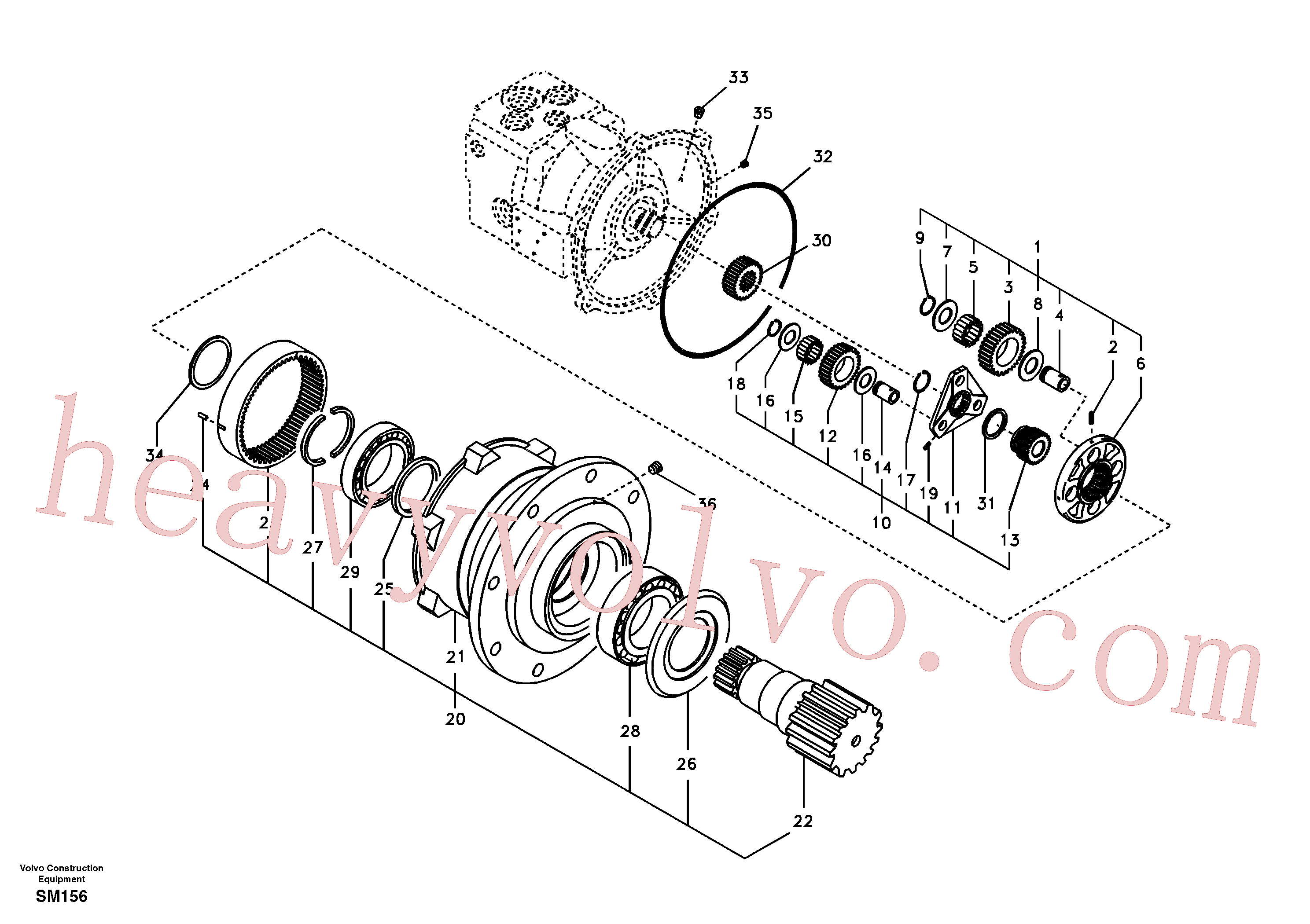China Made SA8230-31280 Pin parts for Volvo Excavator
