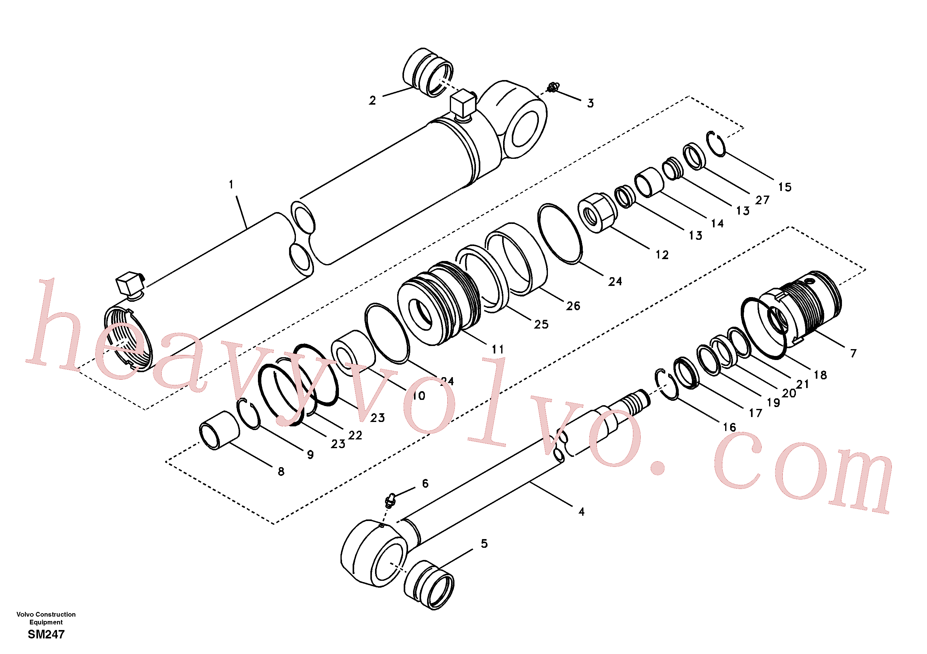 VOE14501085 Pipe for Volvo Excavator spare