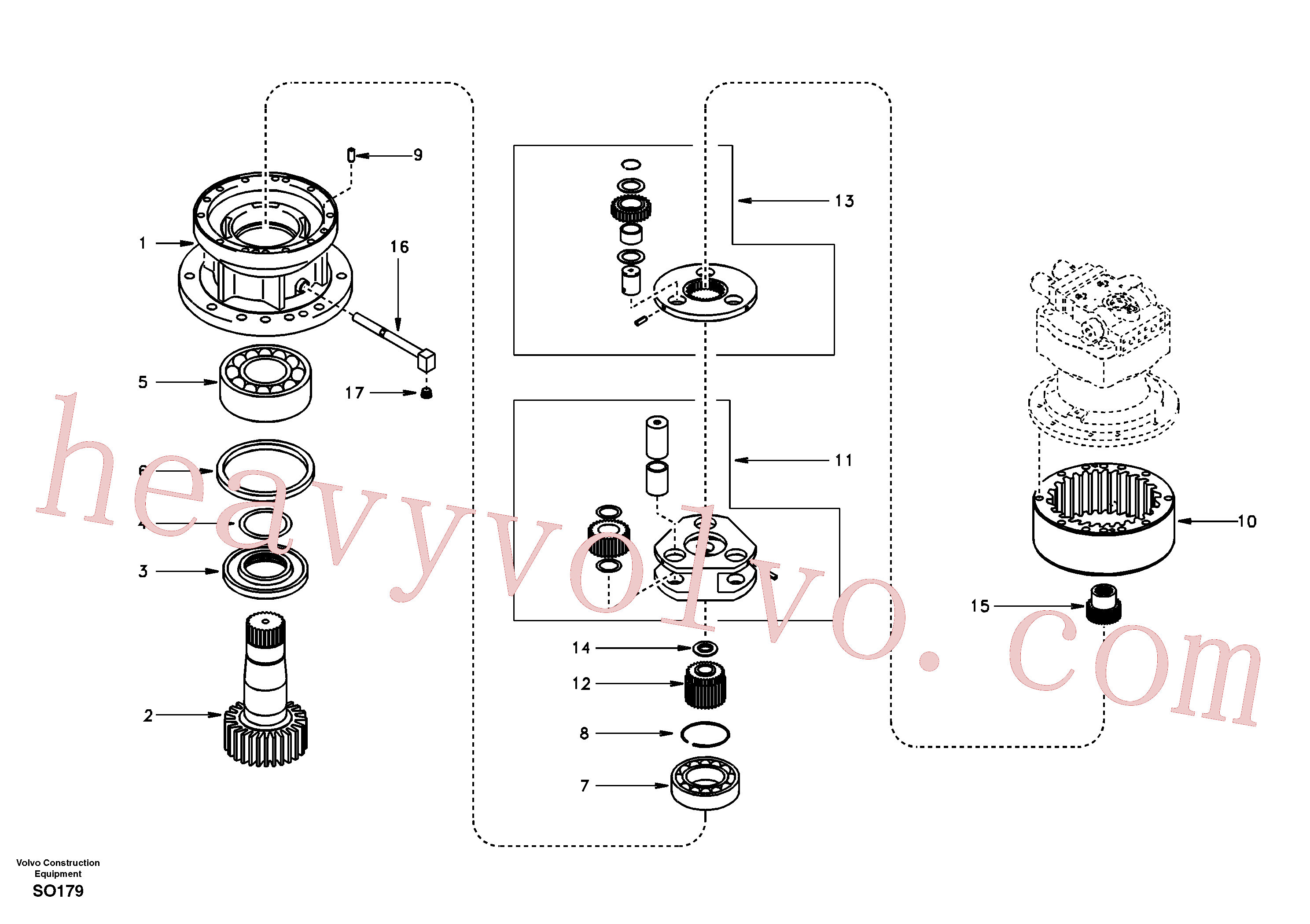Wholesale SA7118-27291 Bearing for Volvo Excavator