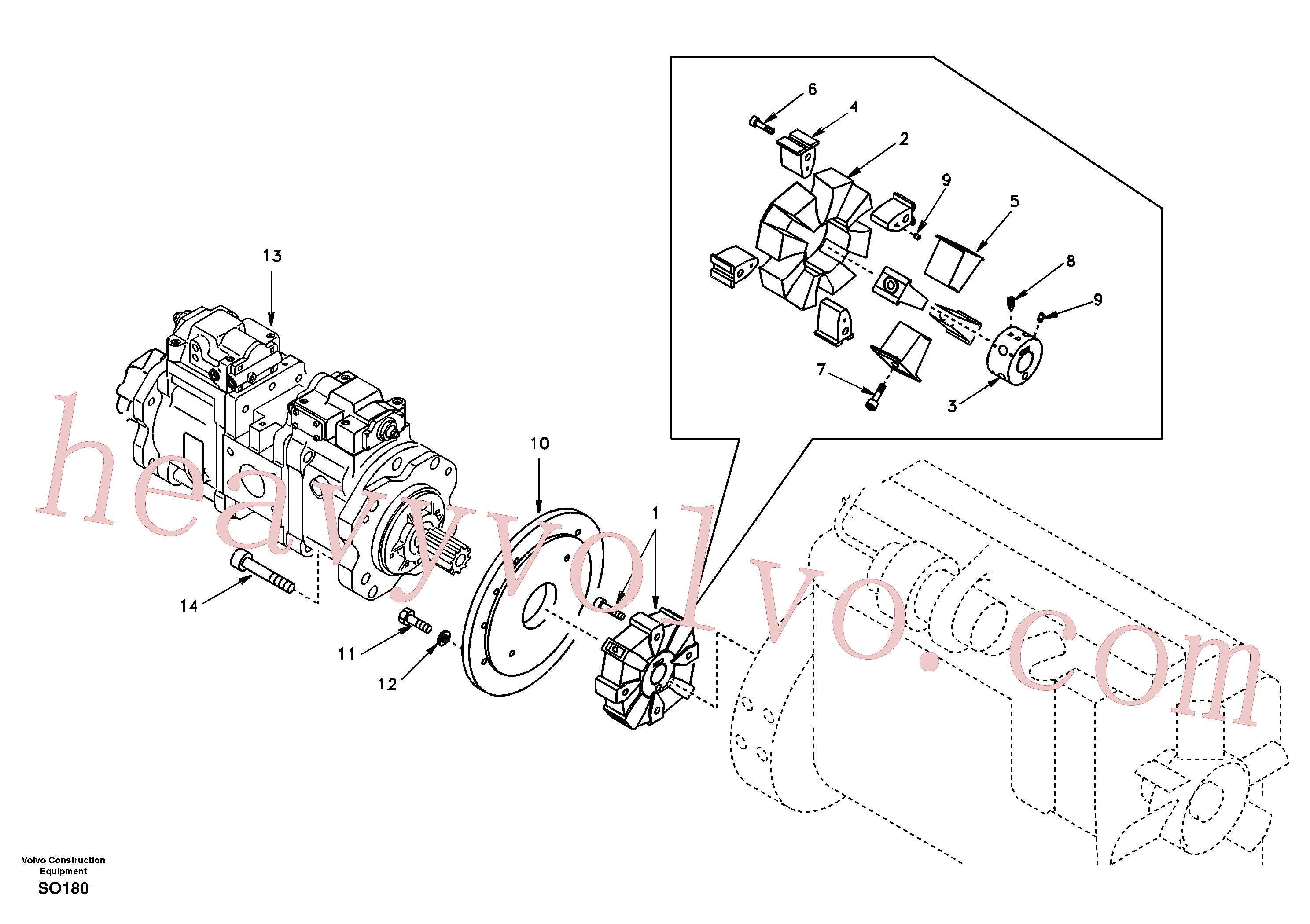 Wholesale SA14509688 Bolt for Volvo Excavator