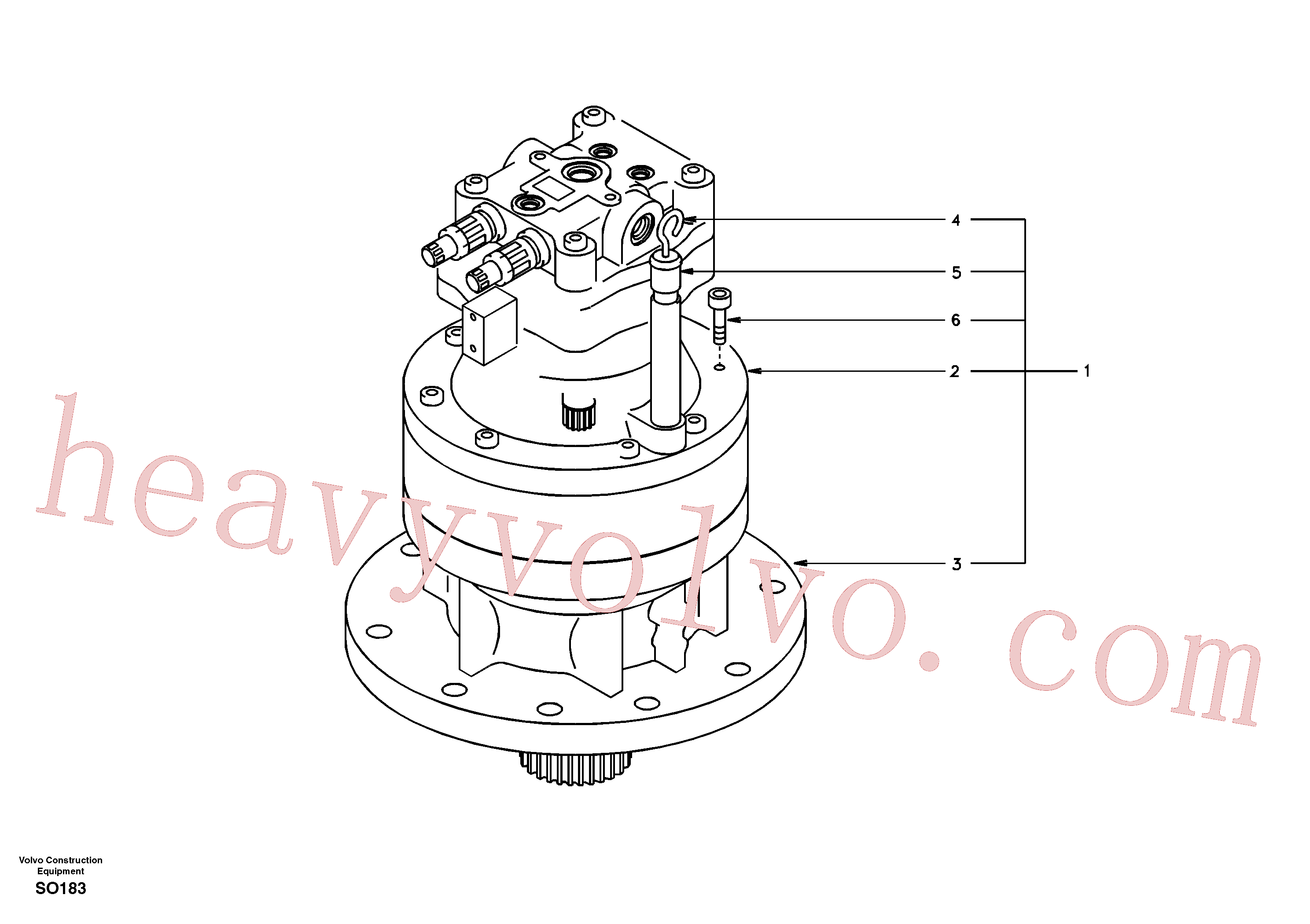 China Made VOE14504222 Swing Motor parts for Volvo Excavator