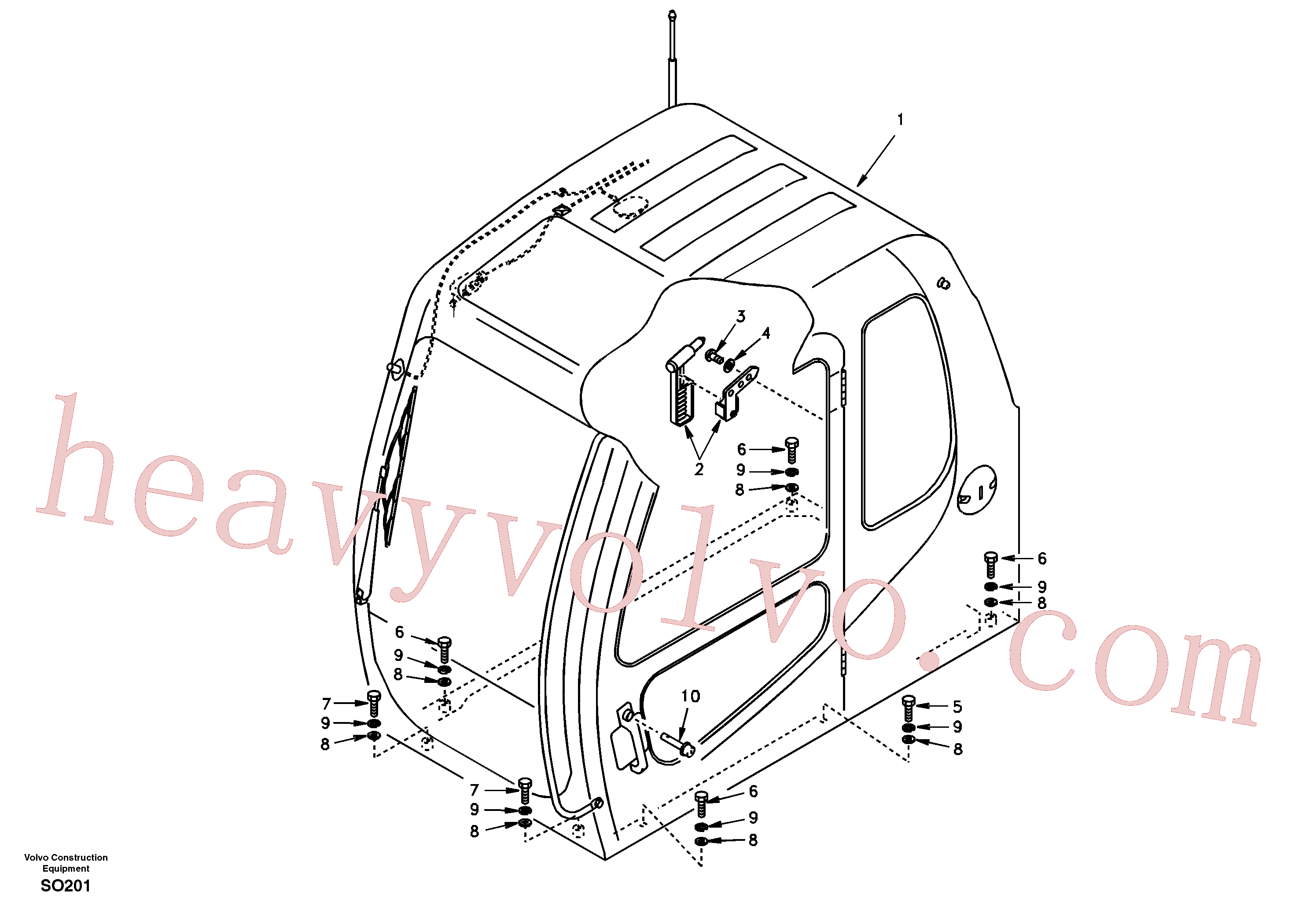 Wholesale SA9011-21621 Hexagon screw for Volvo Excavator