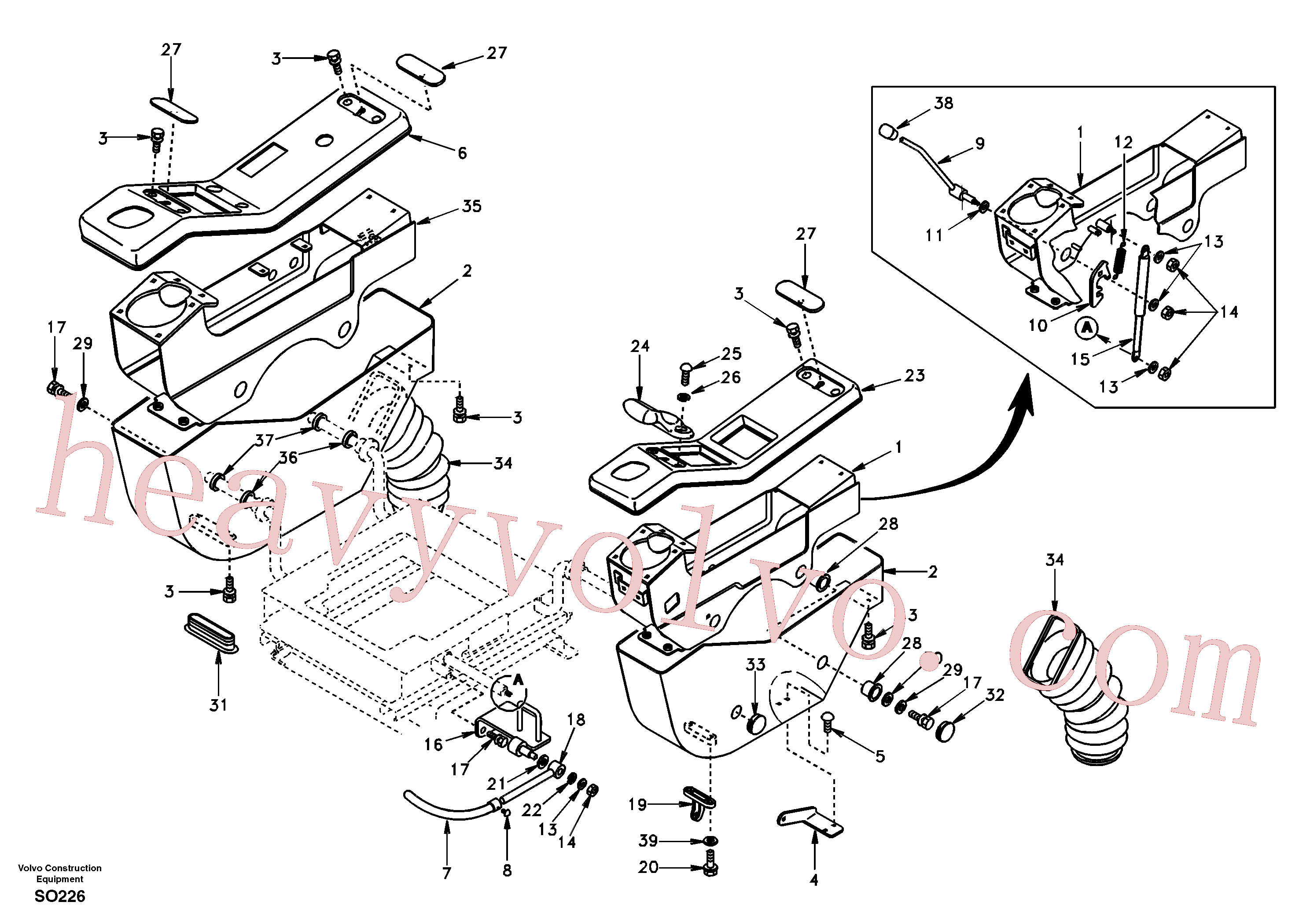 China Made SA9426-20030 Gasket parts for Volvo Excavator