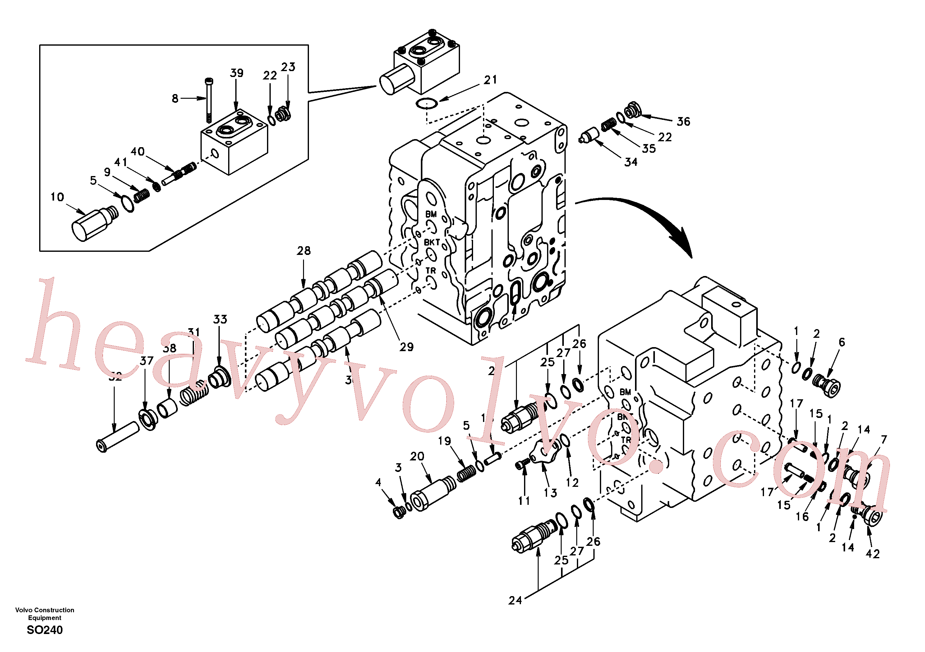 China Made SA14508552 Plunger parts for Volvo Excavator