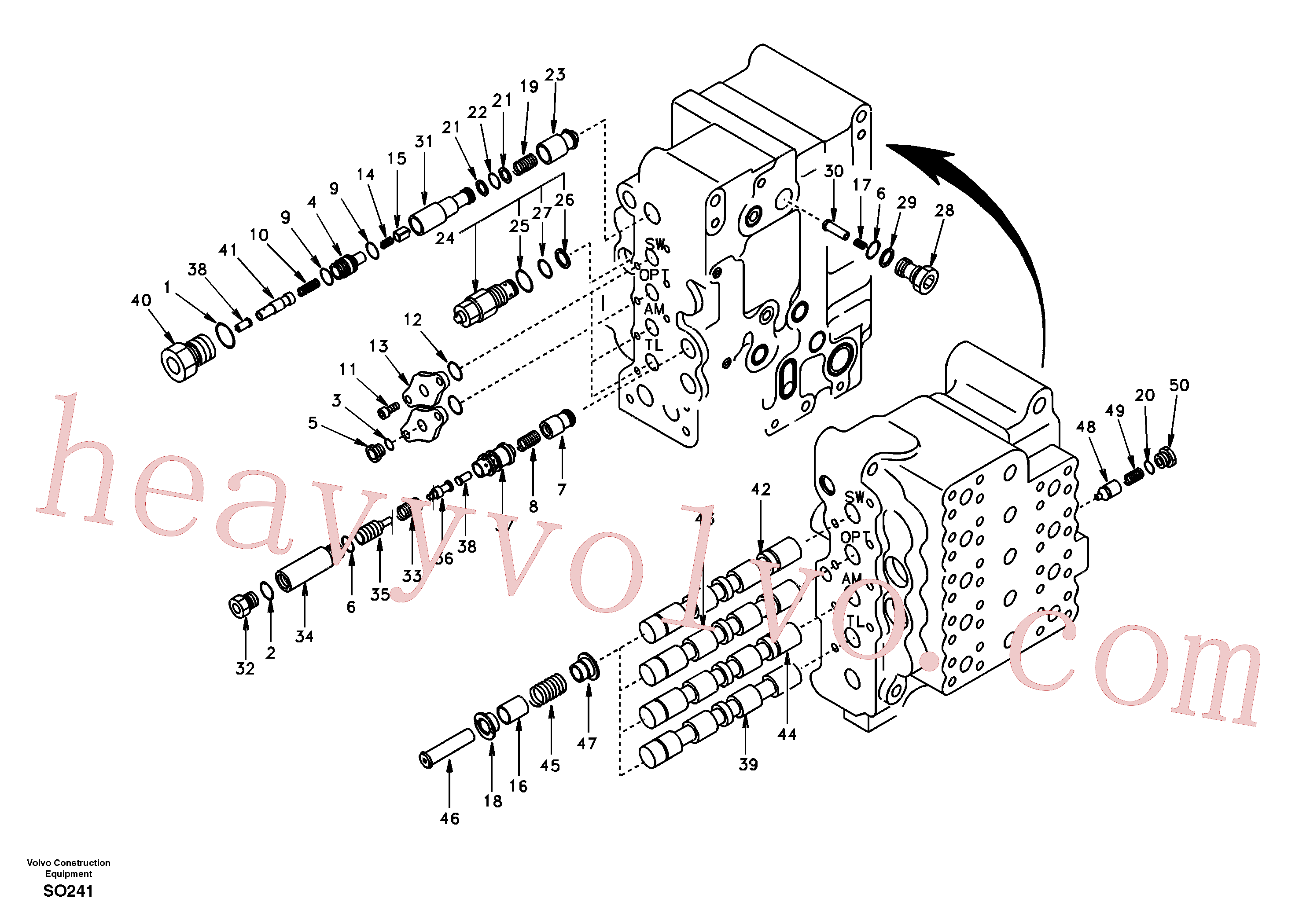 SA8230-11230 Check valve for Volvo Excavator Parts