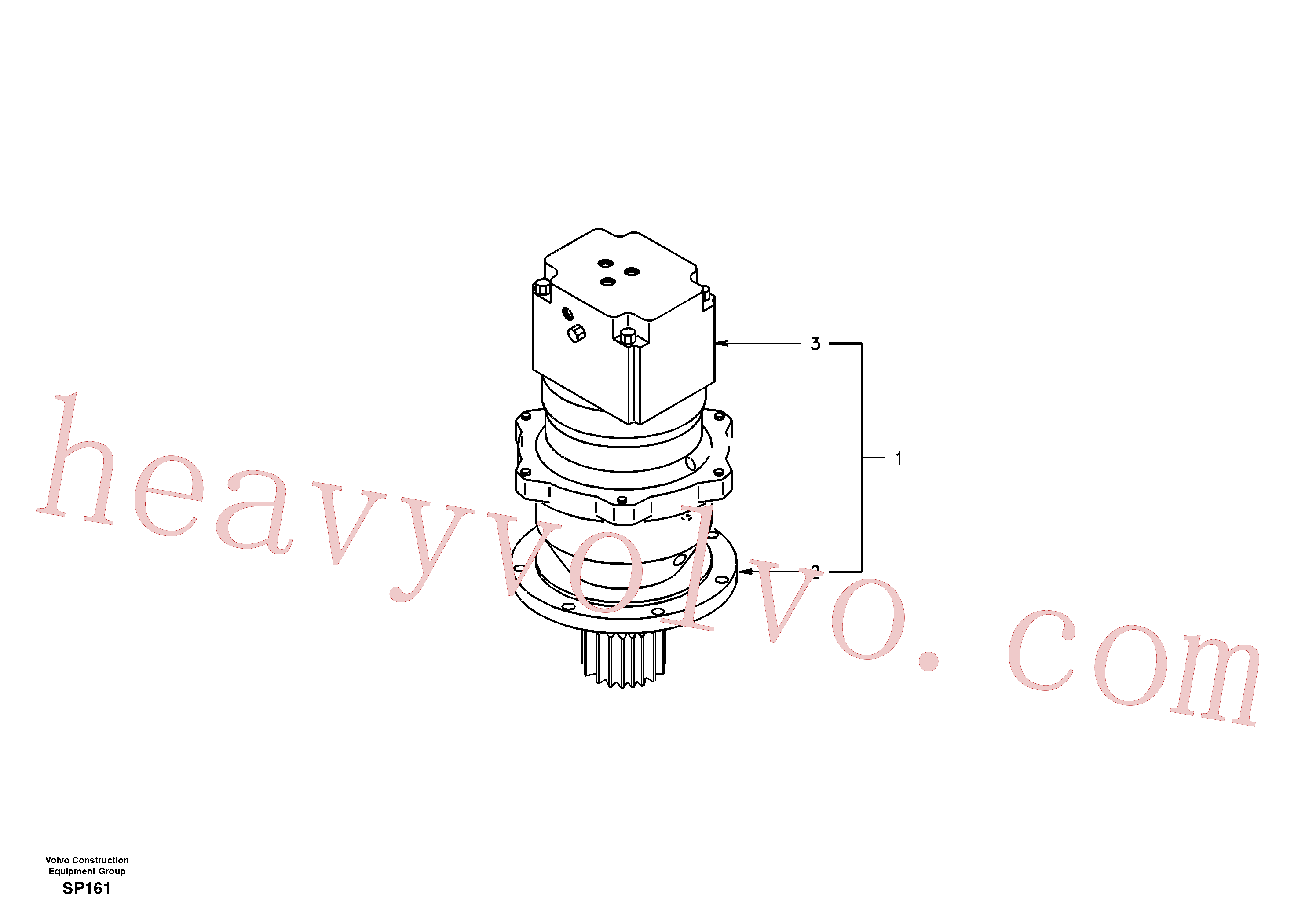 SA1155-30090 Drive Unit for Volvo Excavator Parts