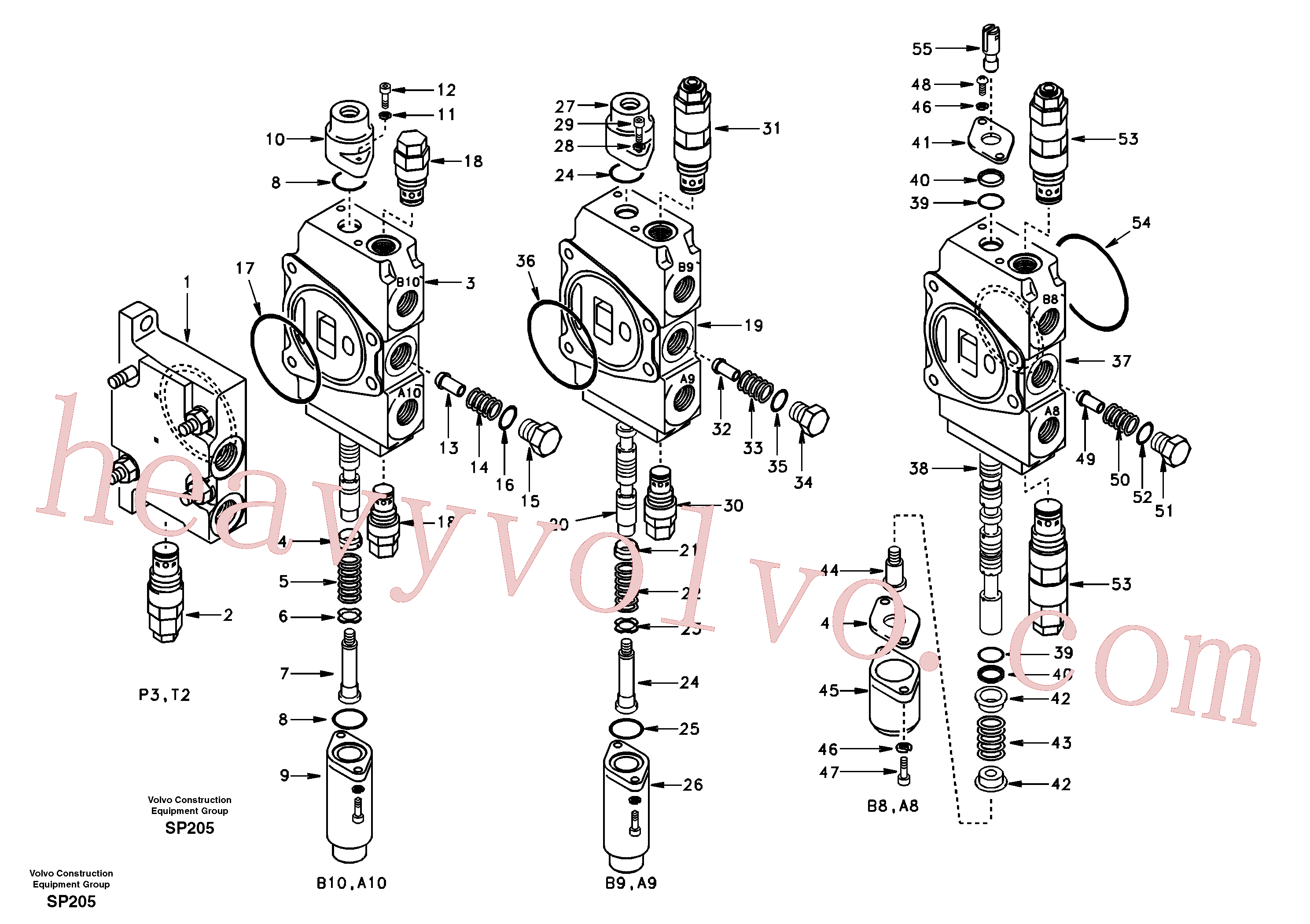 VOE14505436 Relief valve for Volvo Excavator Parts