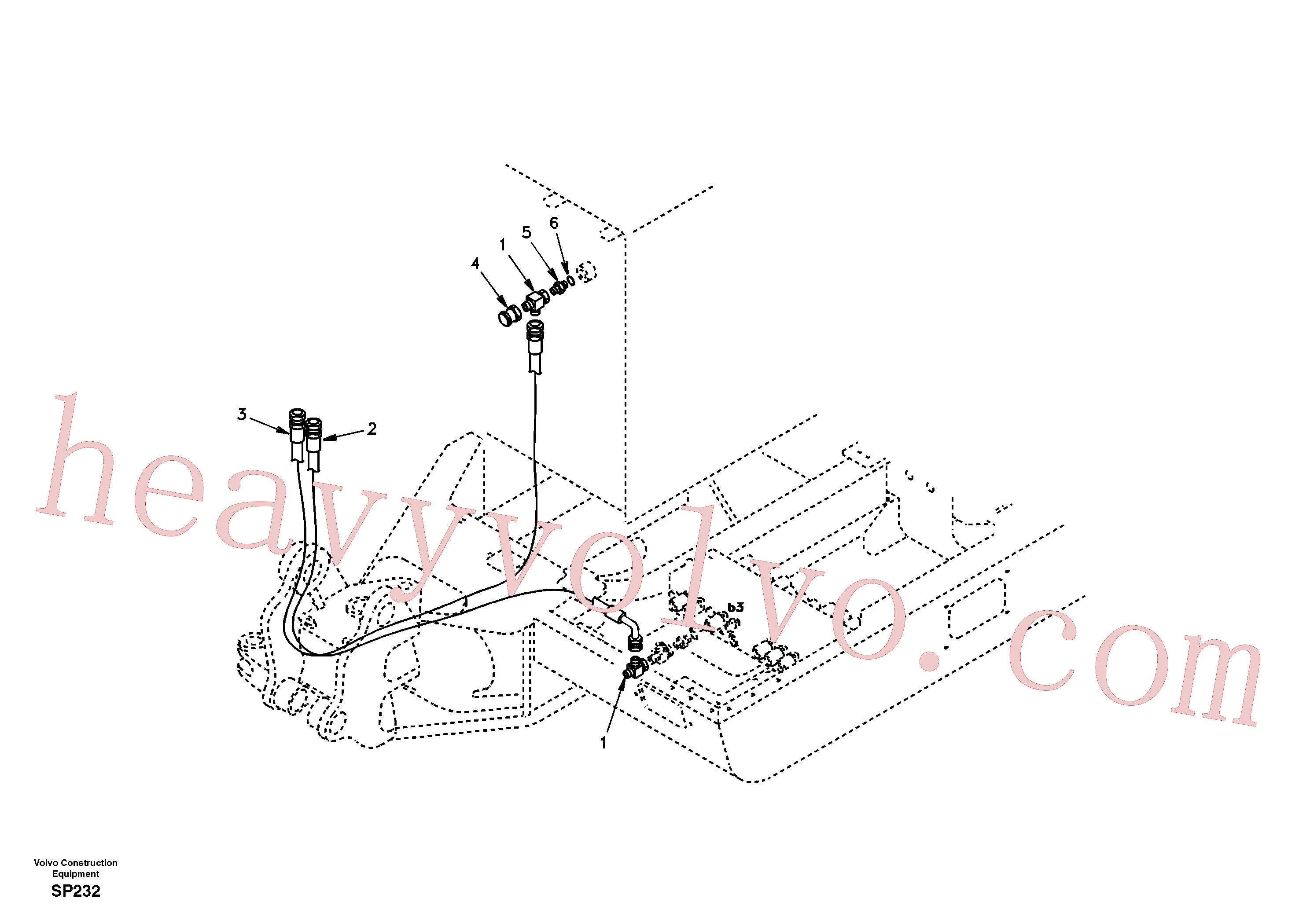 China Made VOE14880094 Hose assembly parts for Volvo Excavator