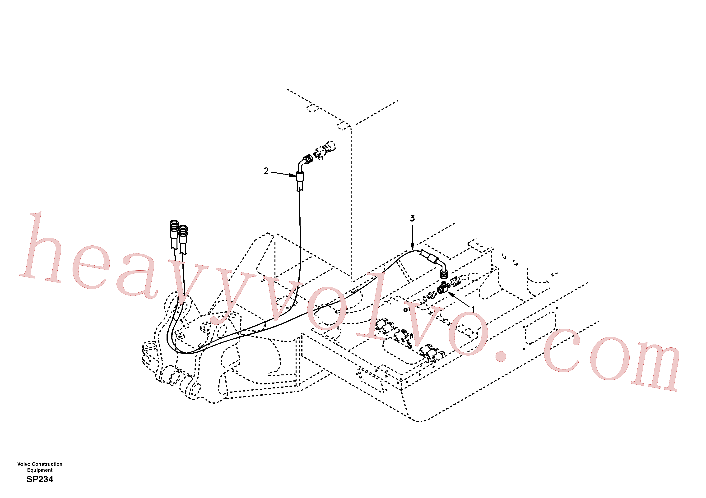 SA9411-95440 T-nipple for Volvo Excavator spare