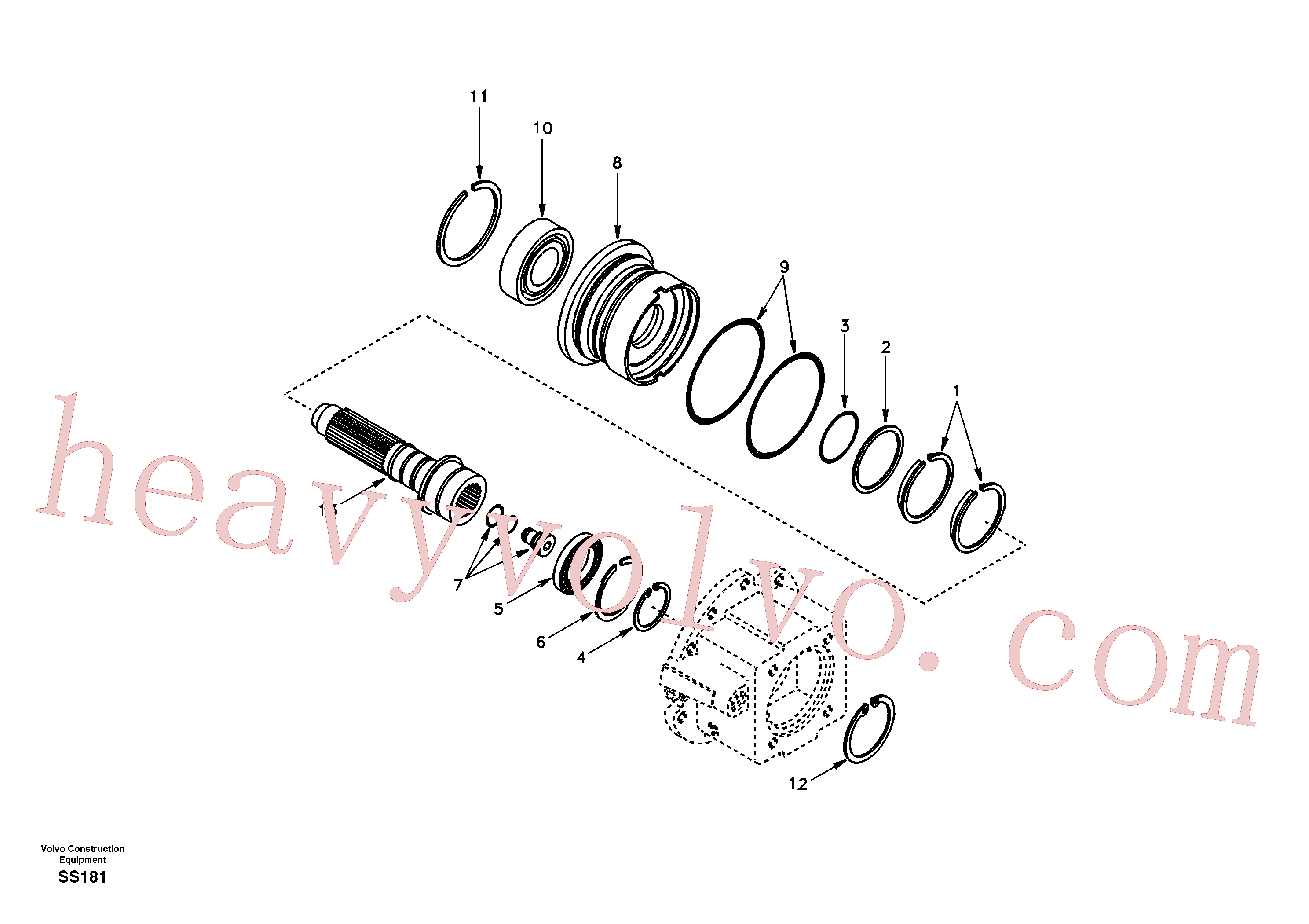 Volvo excavator part VOE11707716 Piston ring for sale