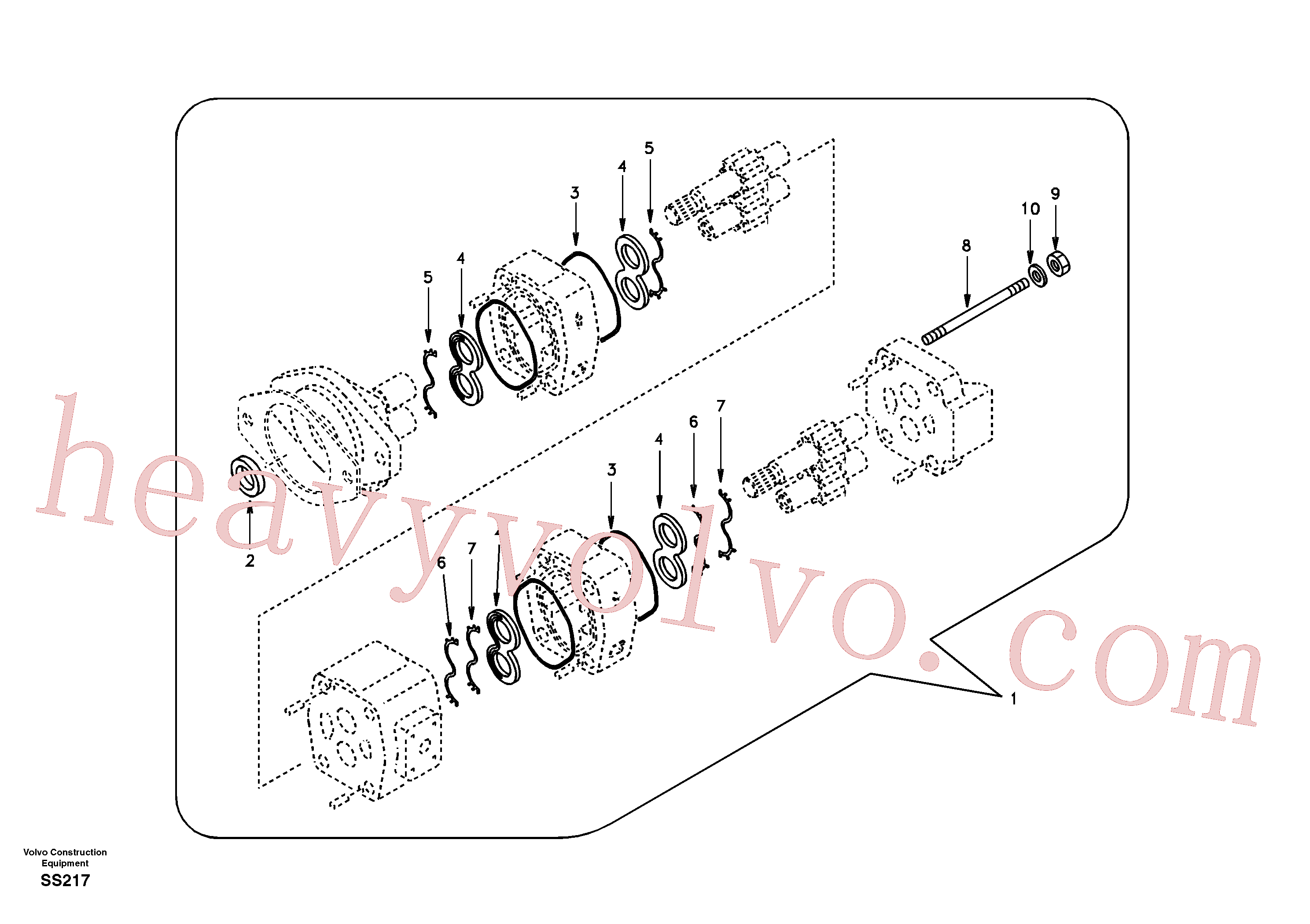 China Made SA7218-00380 Washer parts for Volvo Excavator