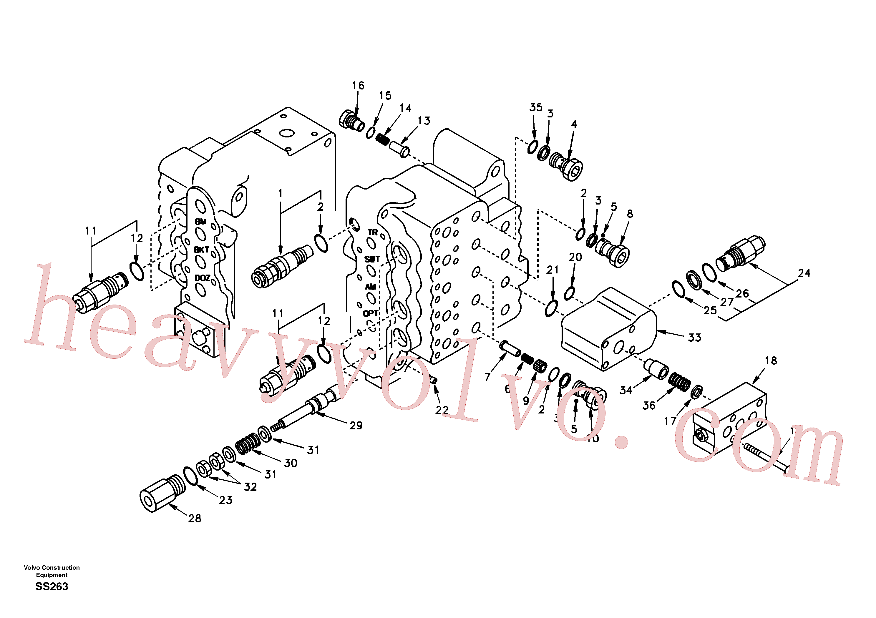 SA7273-10680 Clamping plate for Volvo Excavator Parts