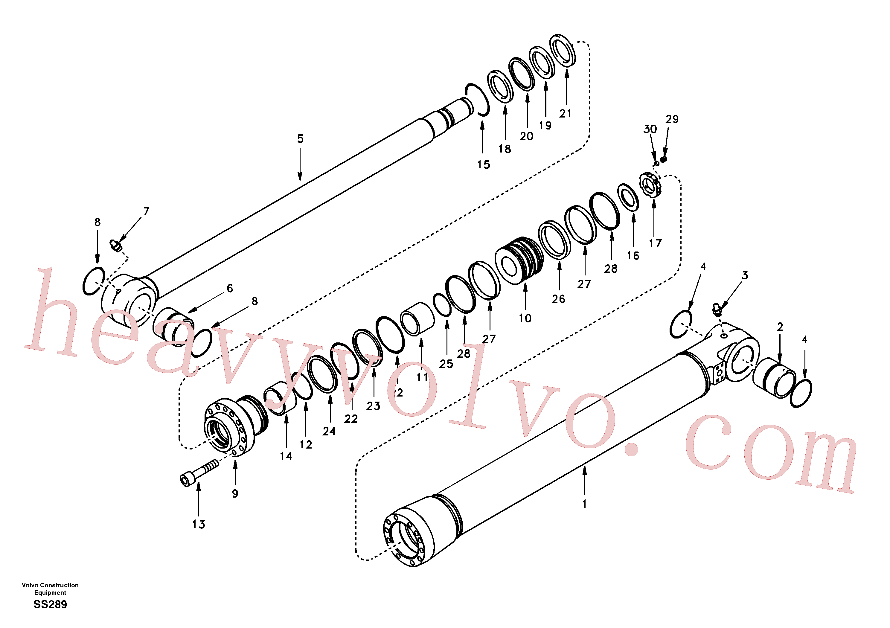 Wholesale SA1146-01490 Piston for Volvo Excavator