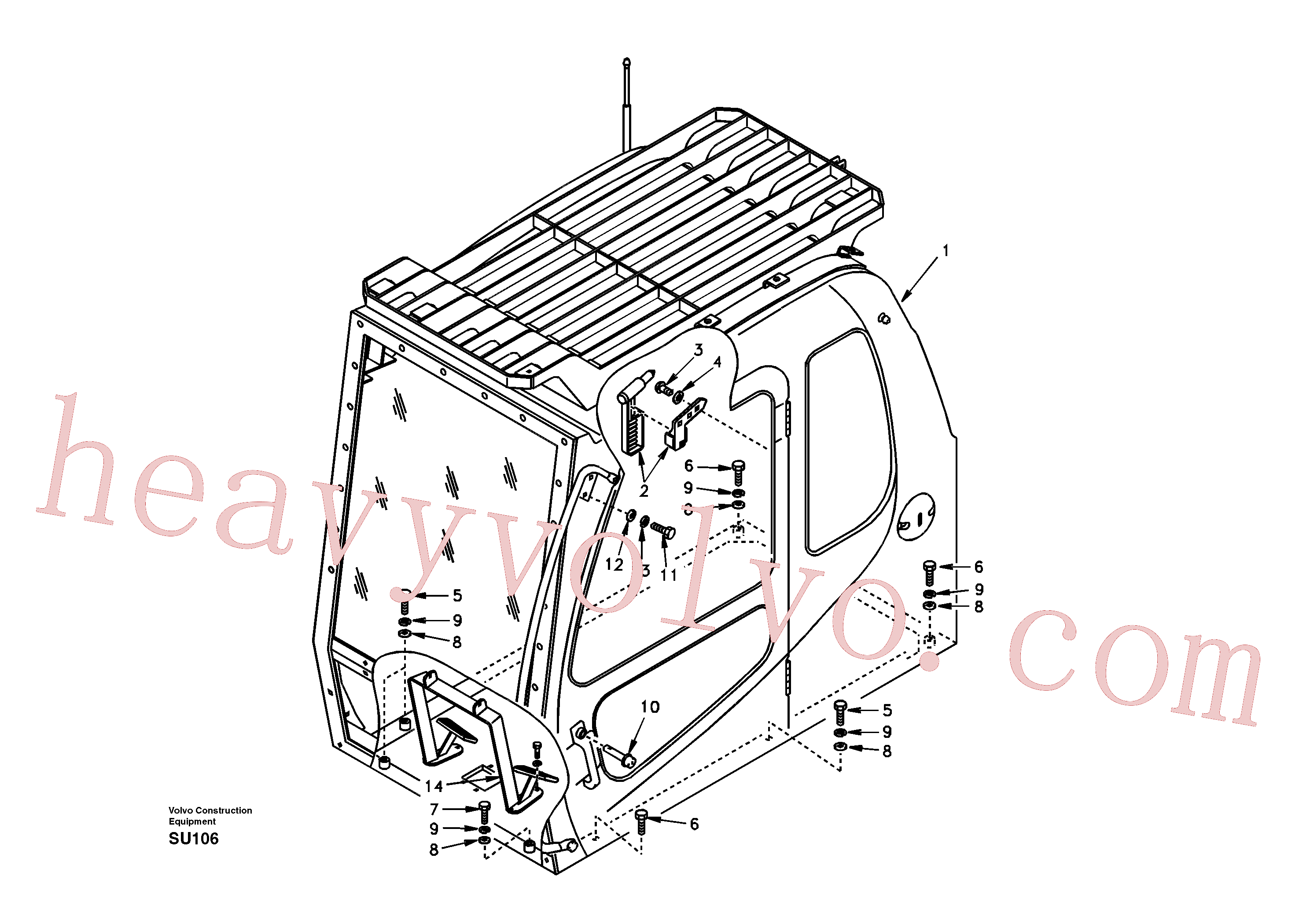 Wholesale SA9011-21621 Hexagon screw for Volvo Excavator