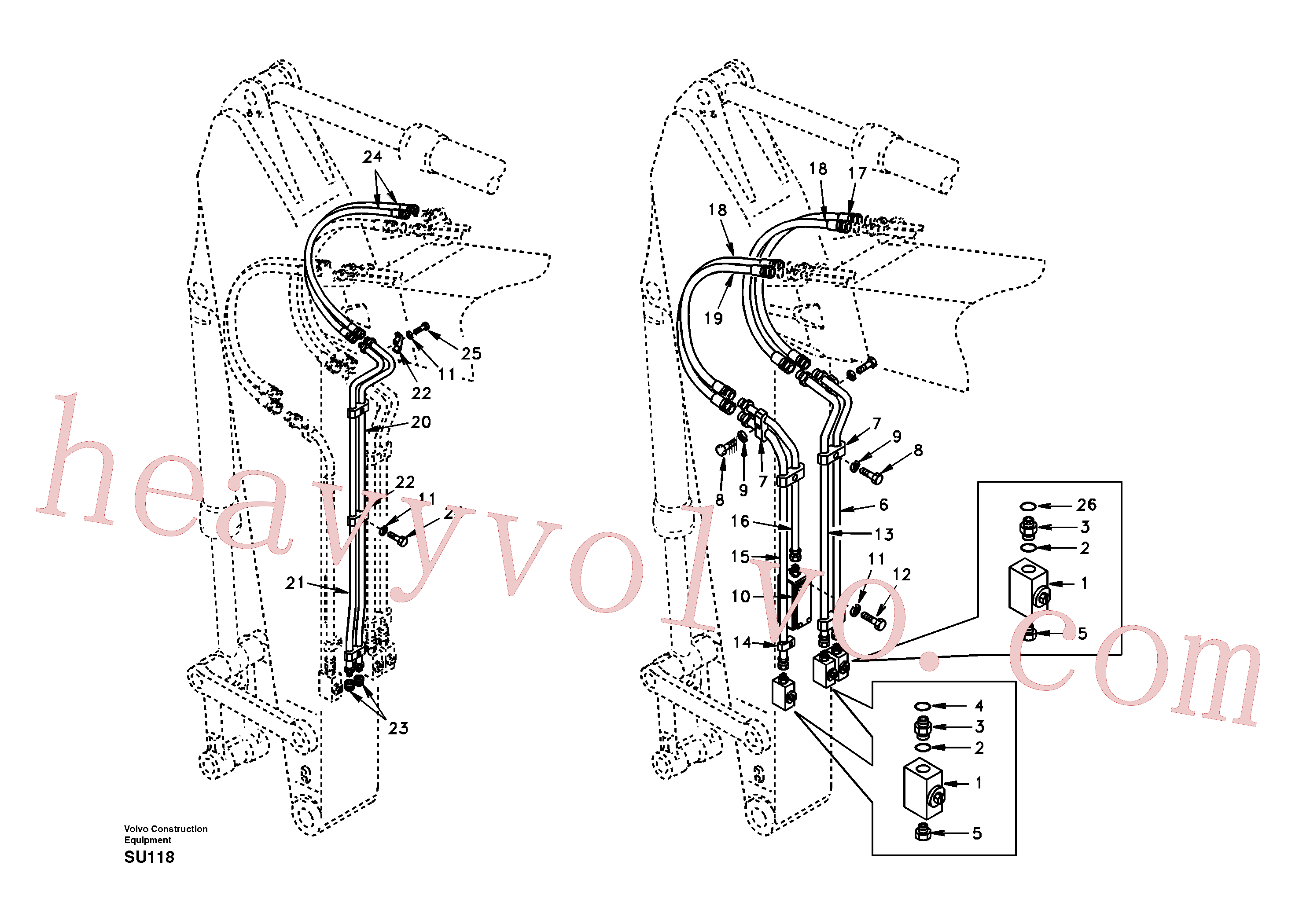 Wholesale SA9401-35626 Hose for Volvo Excavator