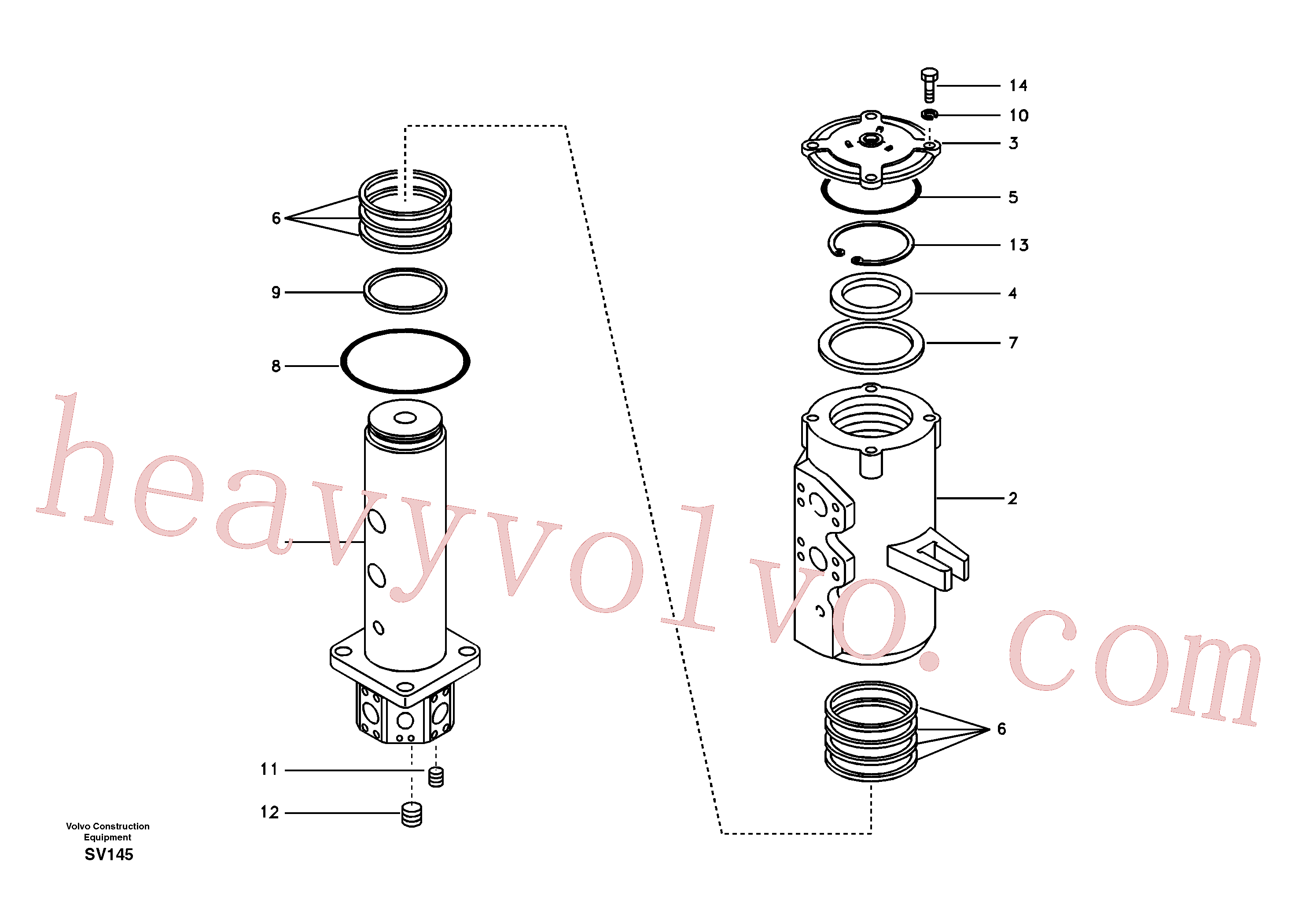 VOE990522 Hexagon screw for Volvo Excavator spare