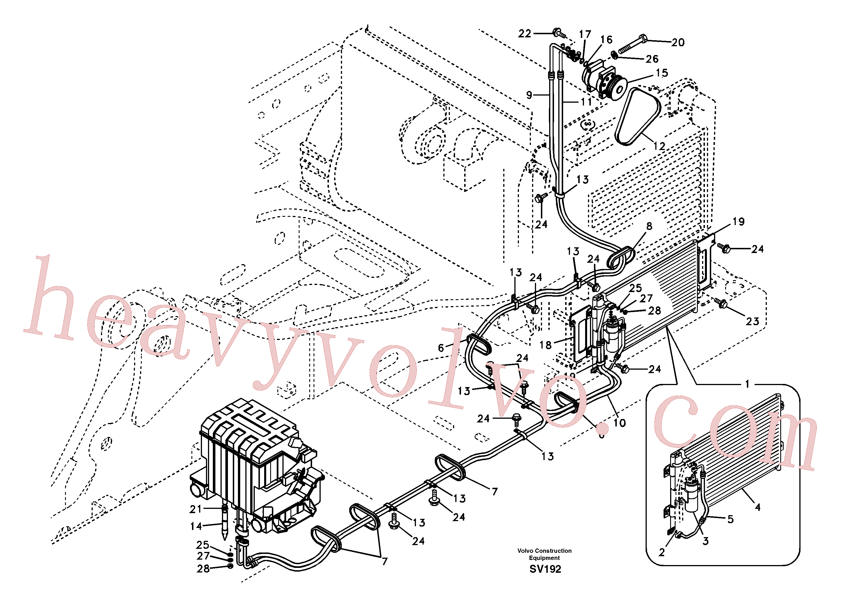 SA9011-20818 Hexagon screw for Volvo Excavator Parts