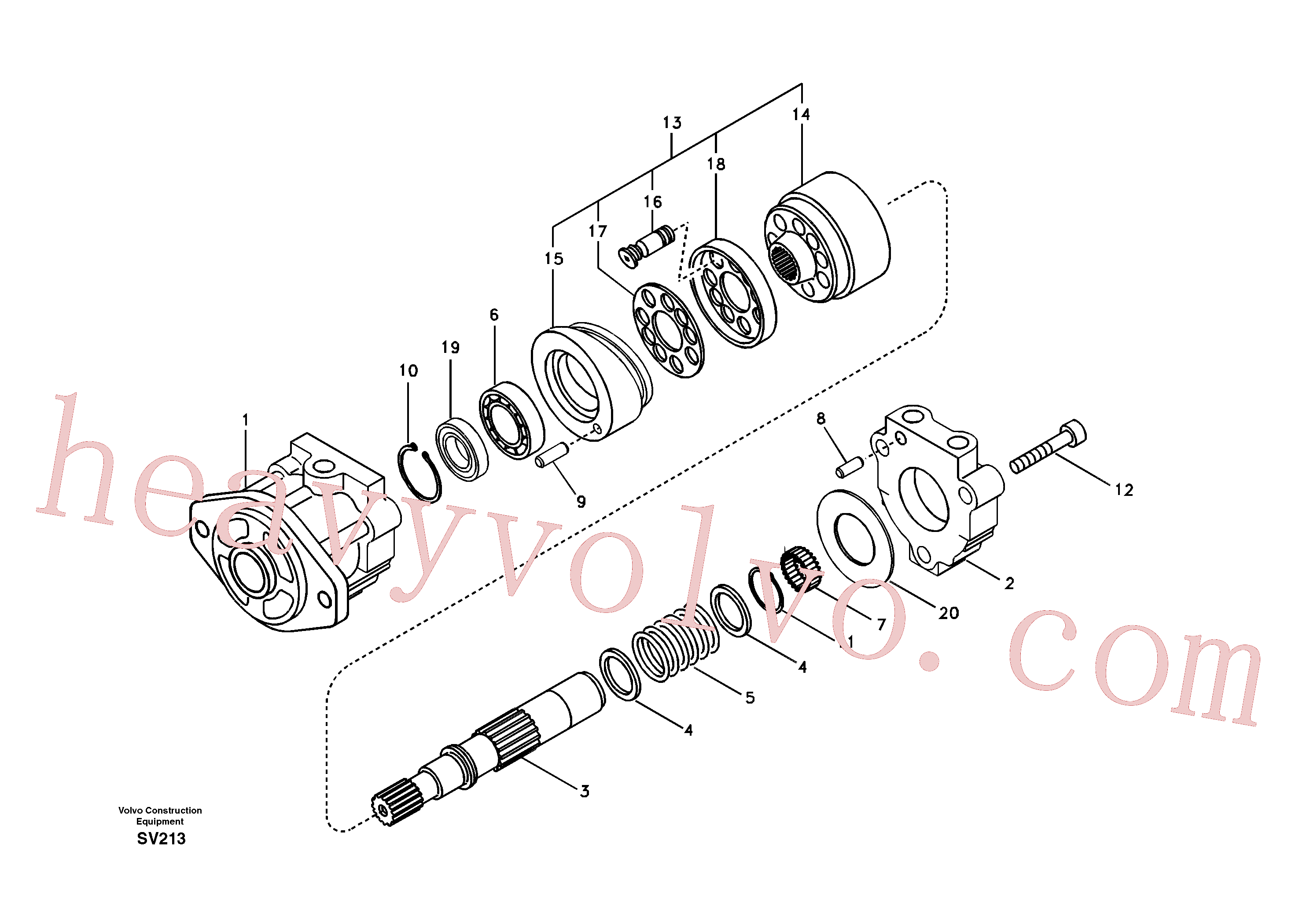 VOE14512760 Block for Volvo Excavator Parts