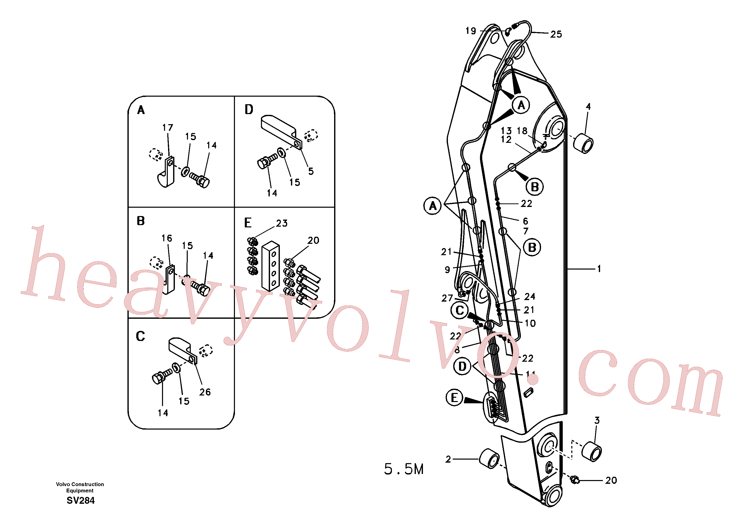 Wholesale VOE14509049 Dipper Arm for Volvo Excavator
