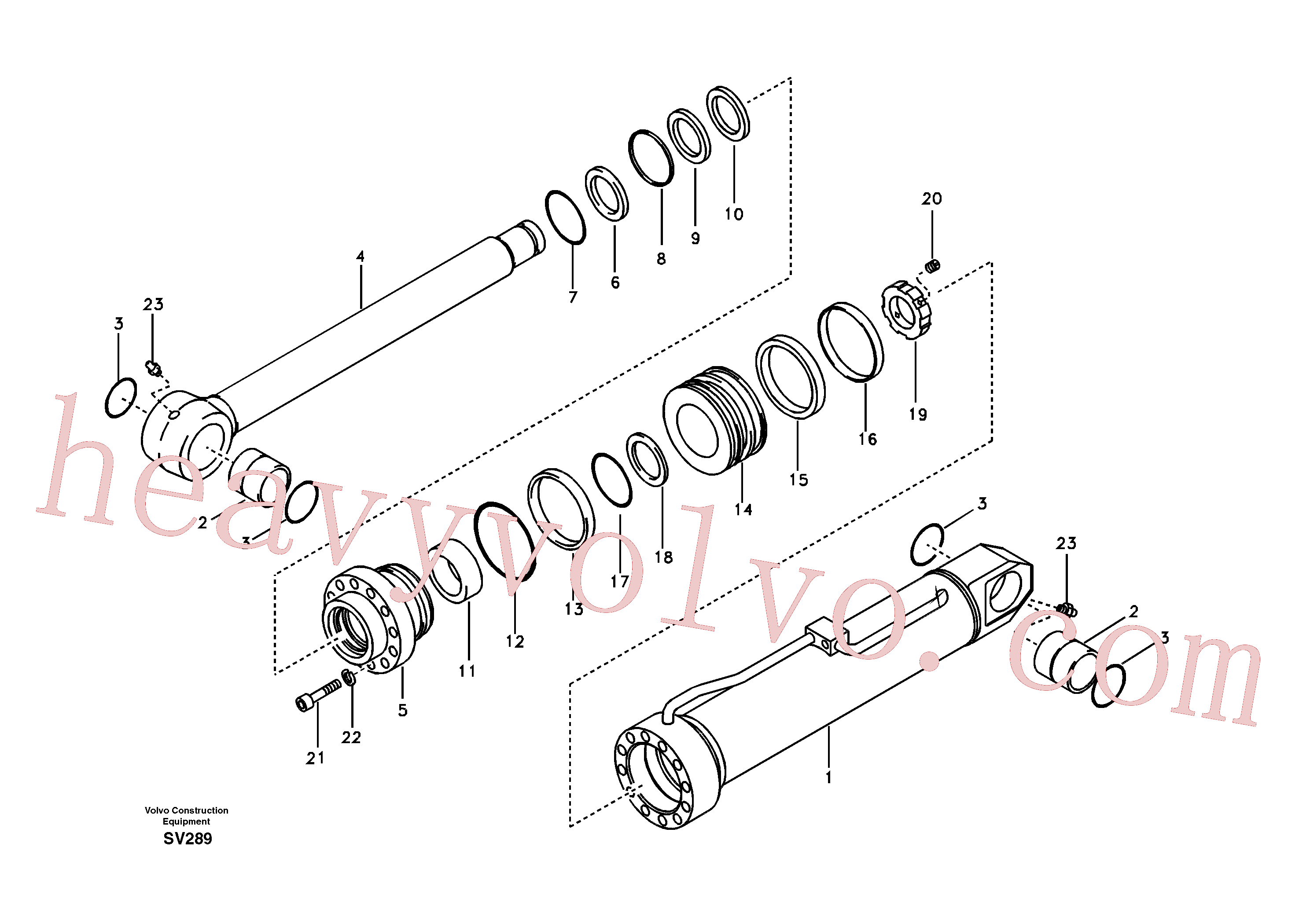 SA9562-11600 Piston seal for Volvo Excavator Parts