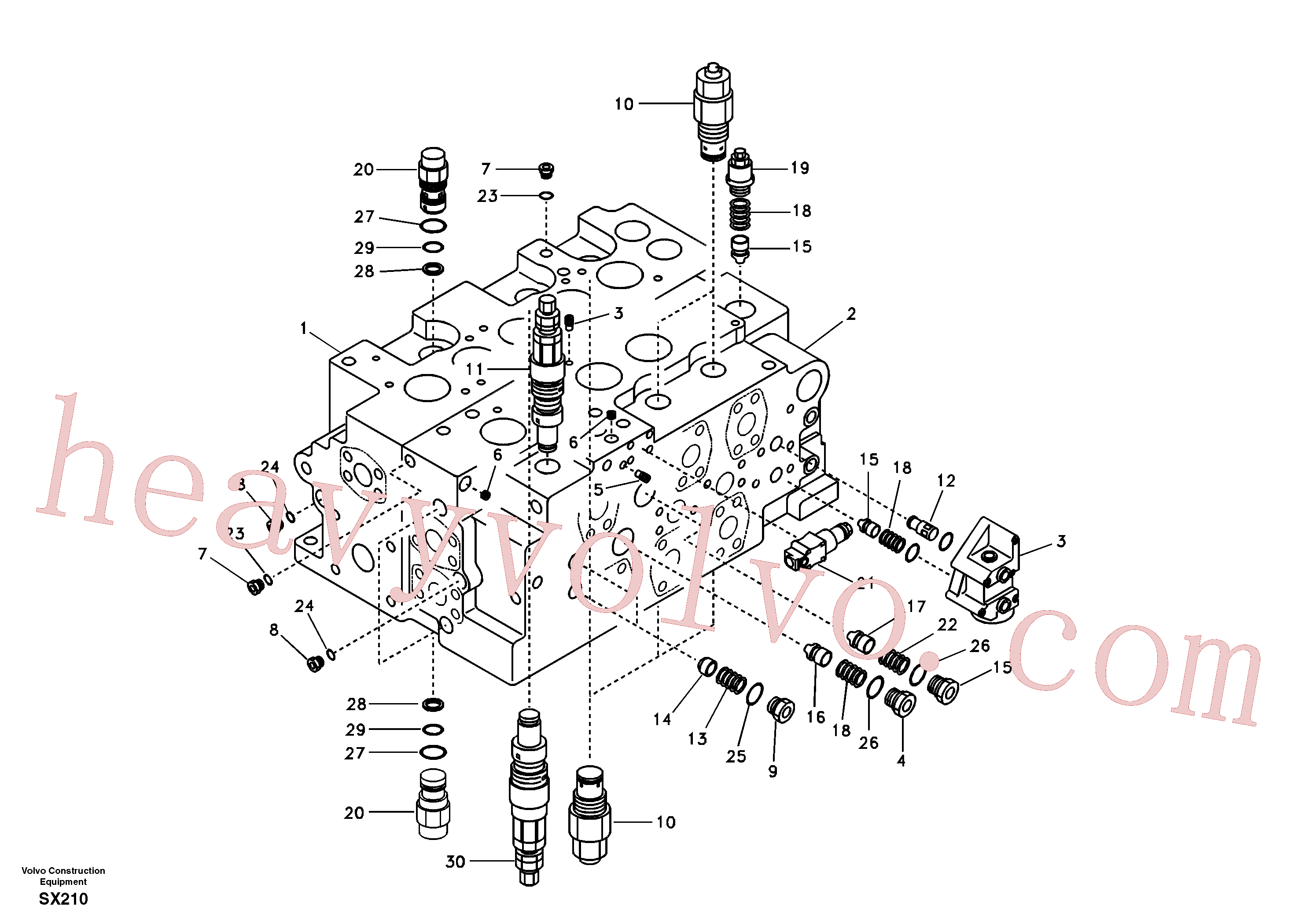 VOE14552975 Valve for Volvo Excavator spare