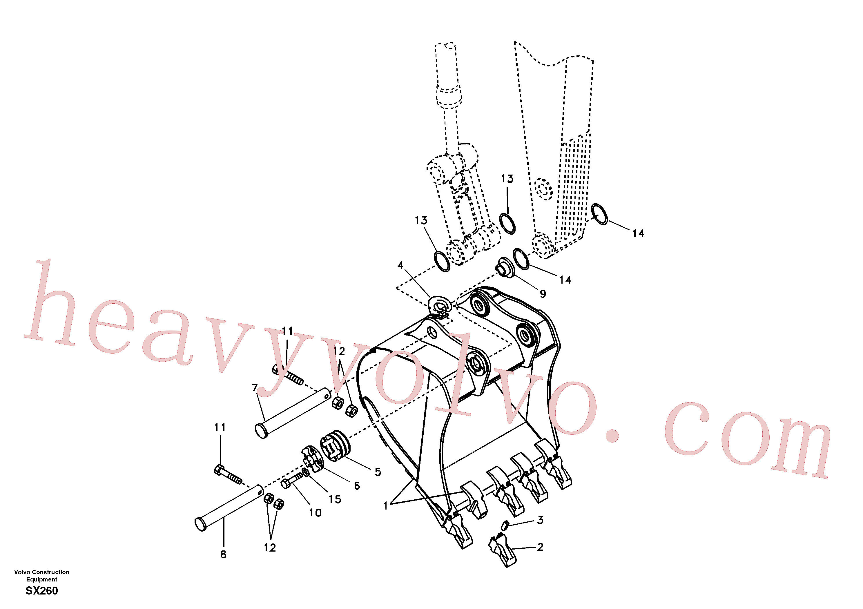 SA1171-75370 Hook for Volvo Excavator Parts