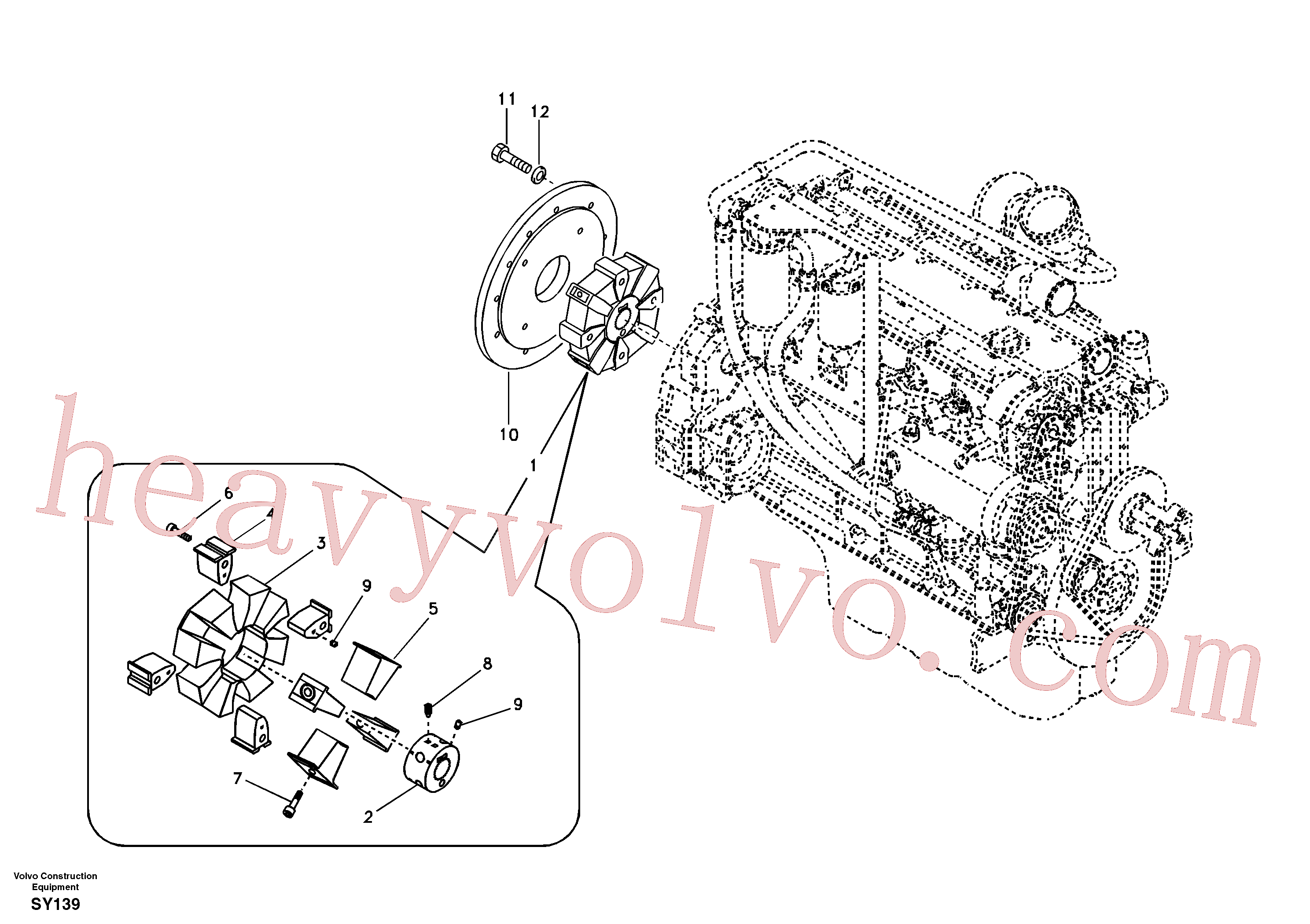 SA160H-6 Clamp for Volvo Excavator Parts