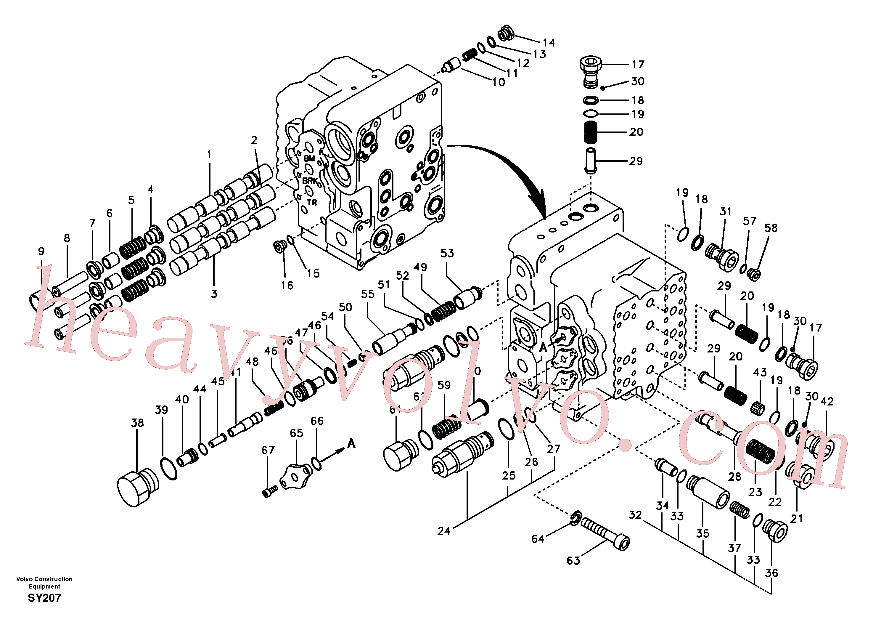 China Made VOE14500048 Spring parts for Volvo Excavator