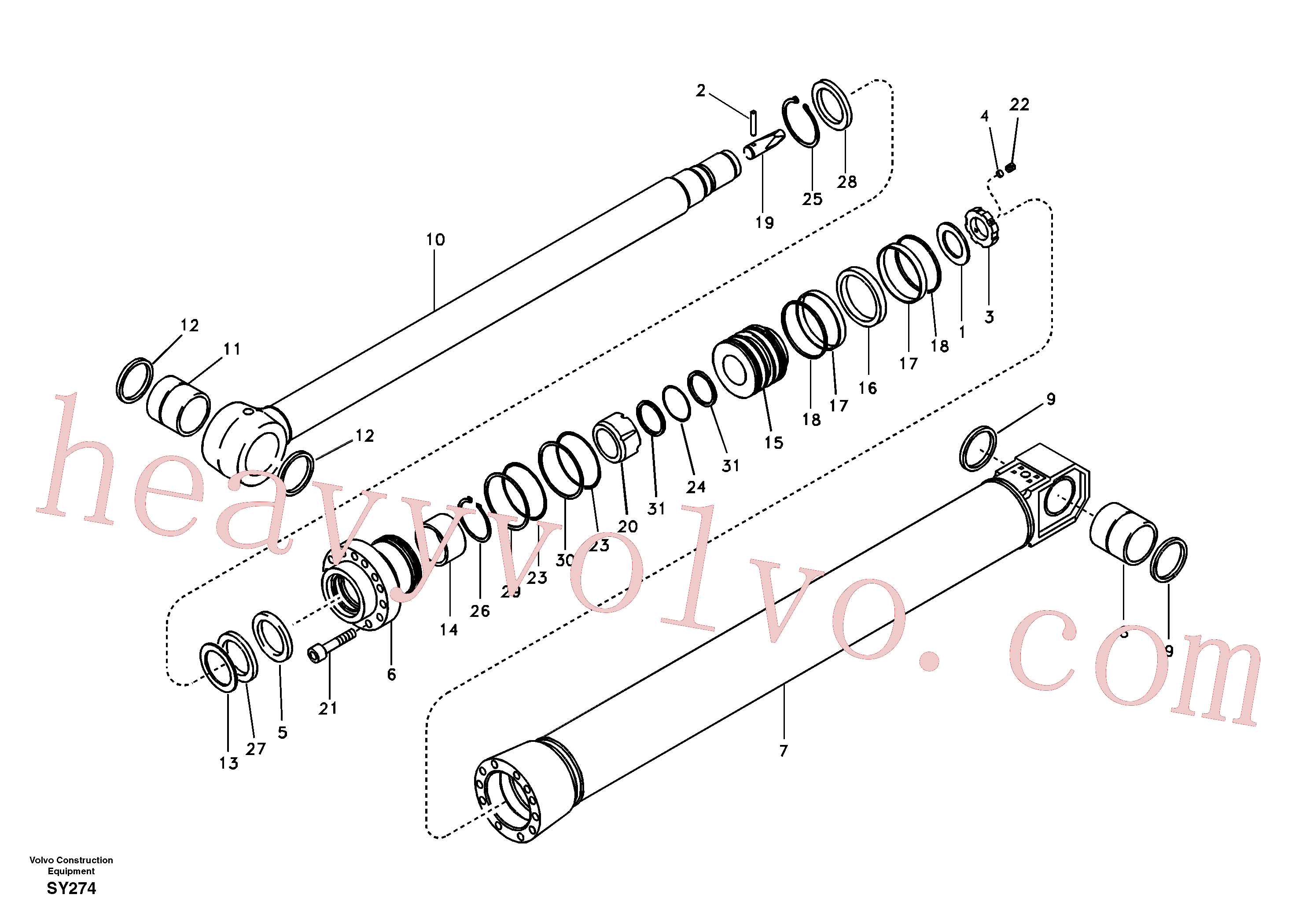 VOE14514567 Tube for Volvo Excavator spare
