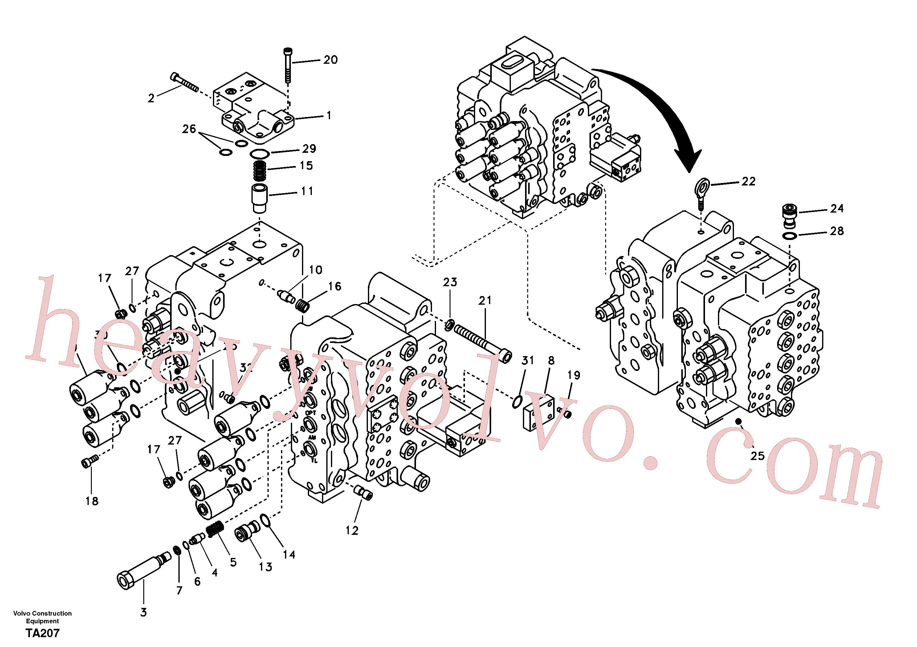 Volvo Assembly VOE14576336 Control valve for sale