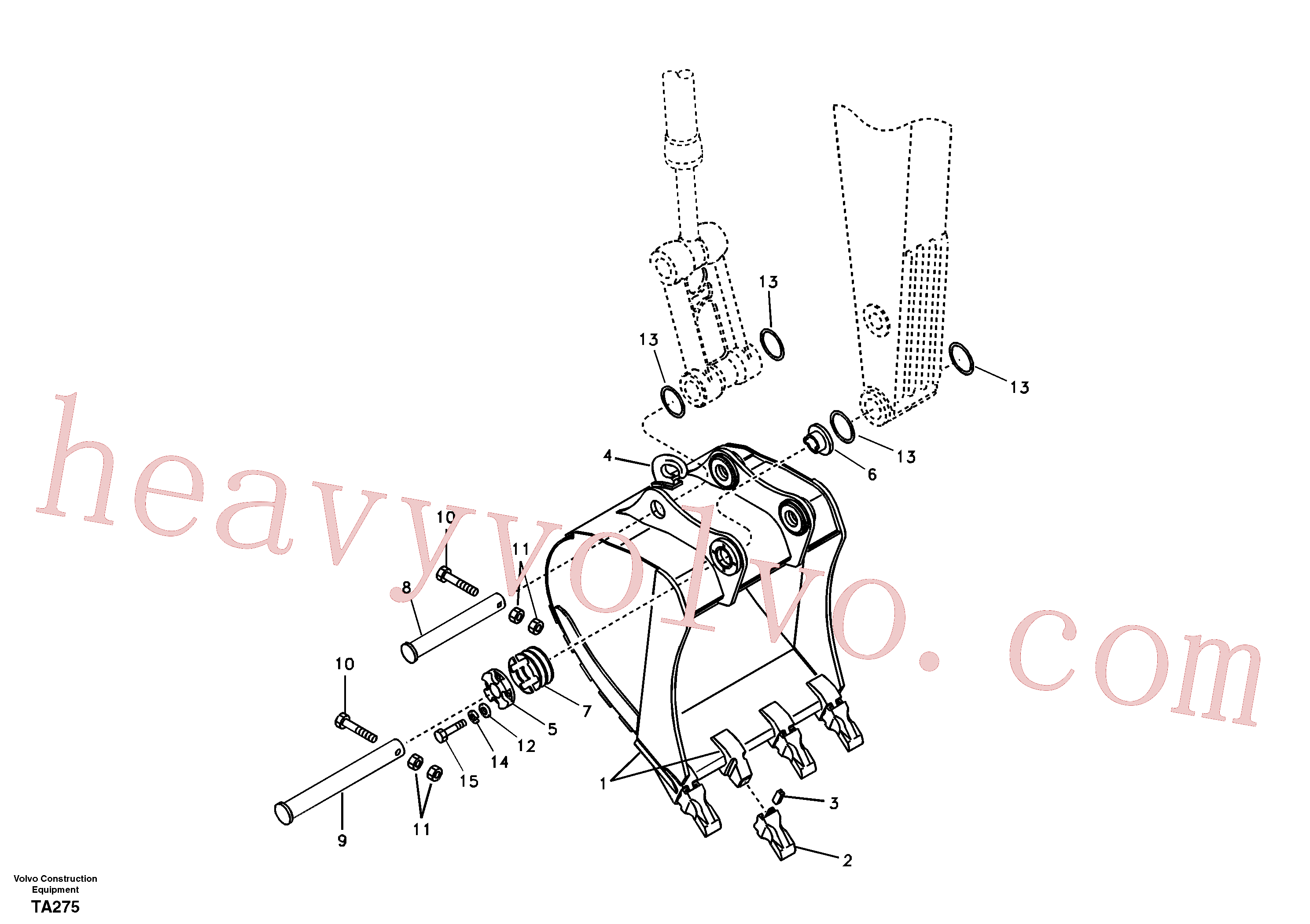 Volvo Assembly SA1171-80131 Bucket for sale