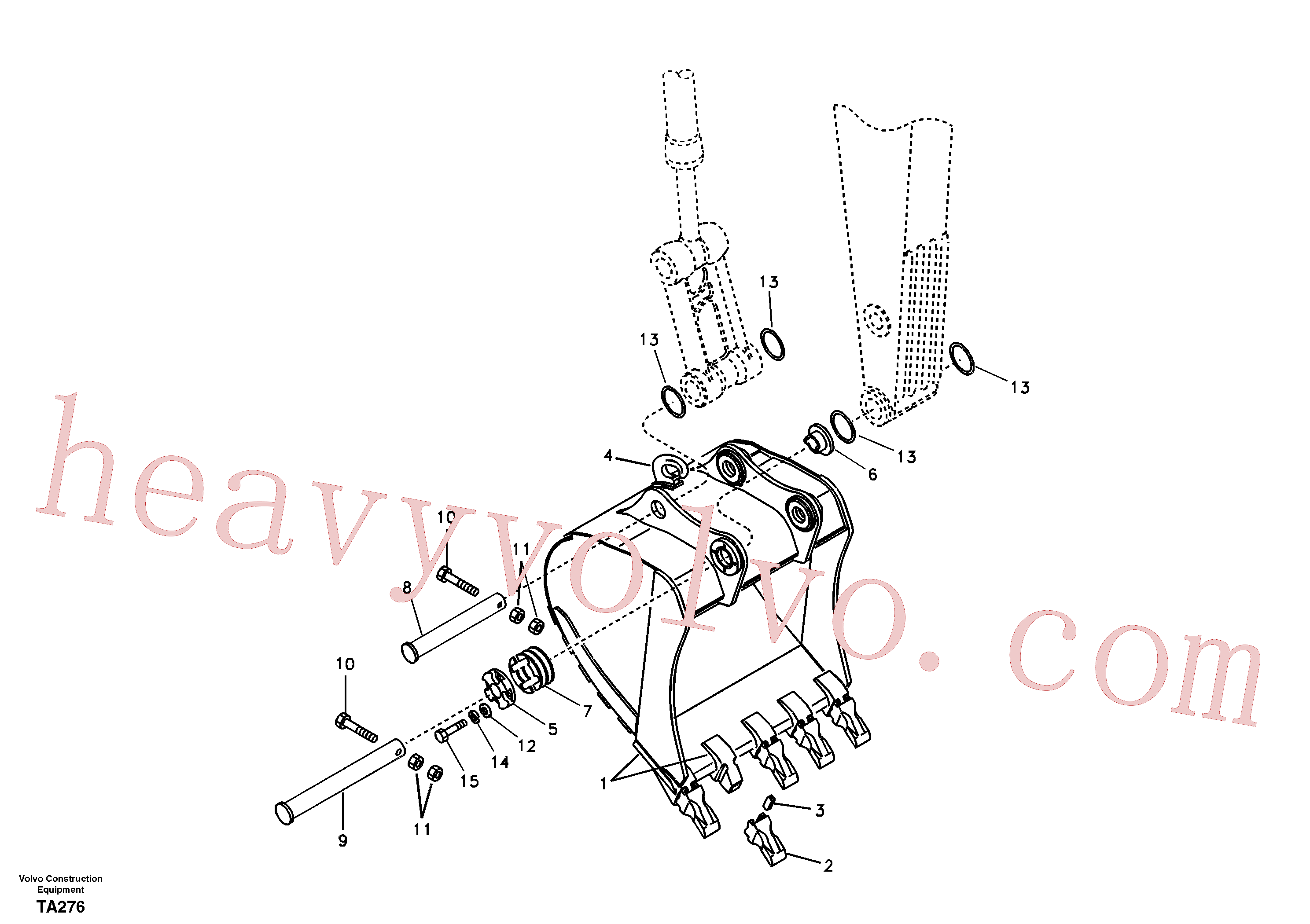 Volvo excavator part VOE14558479 Bucket for sale