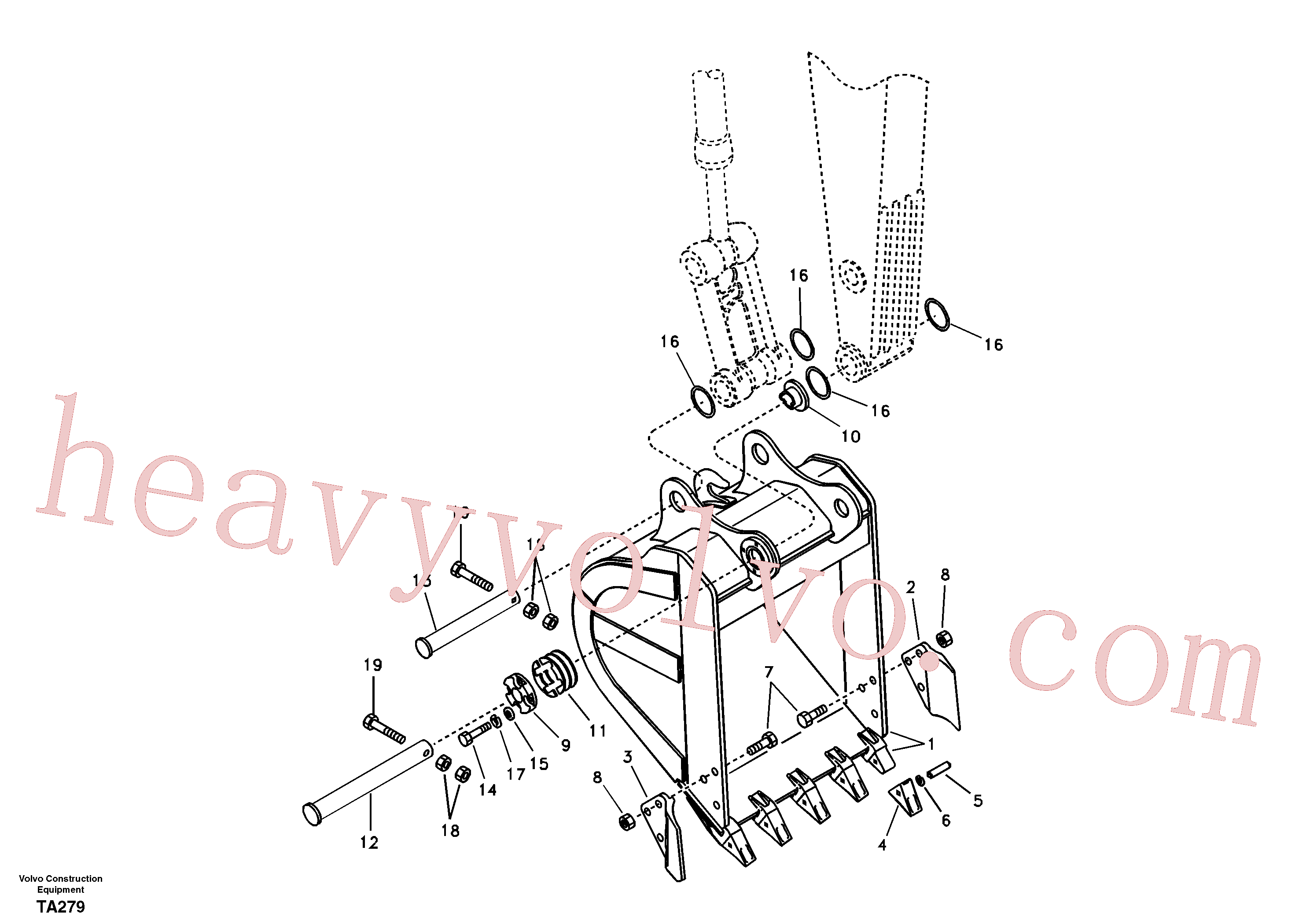 SA1171-00502 Retainer for Volvo Excavator spare